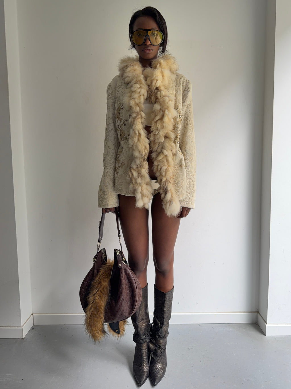 coat with real fur