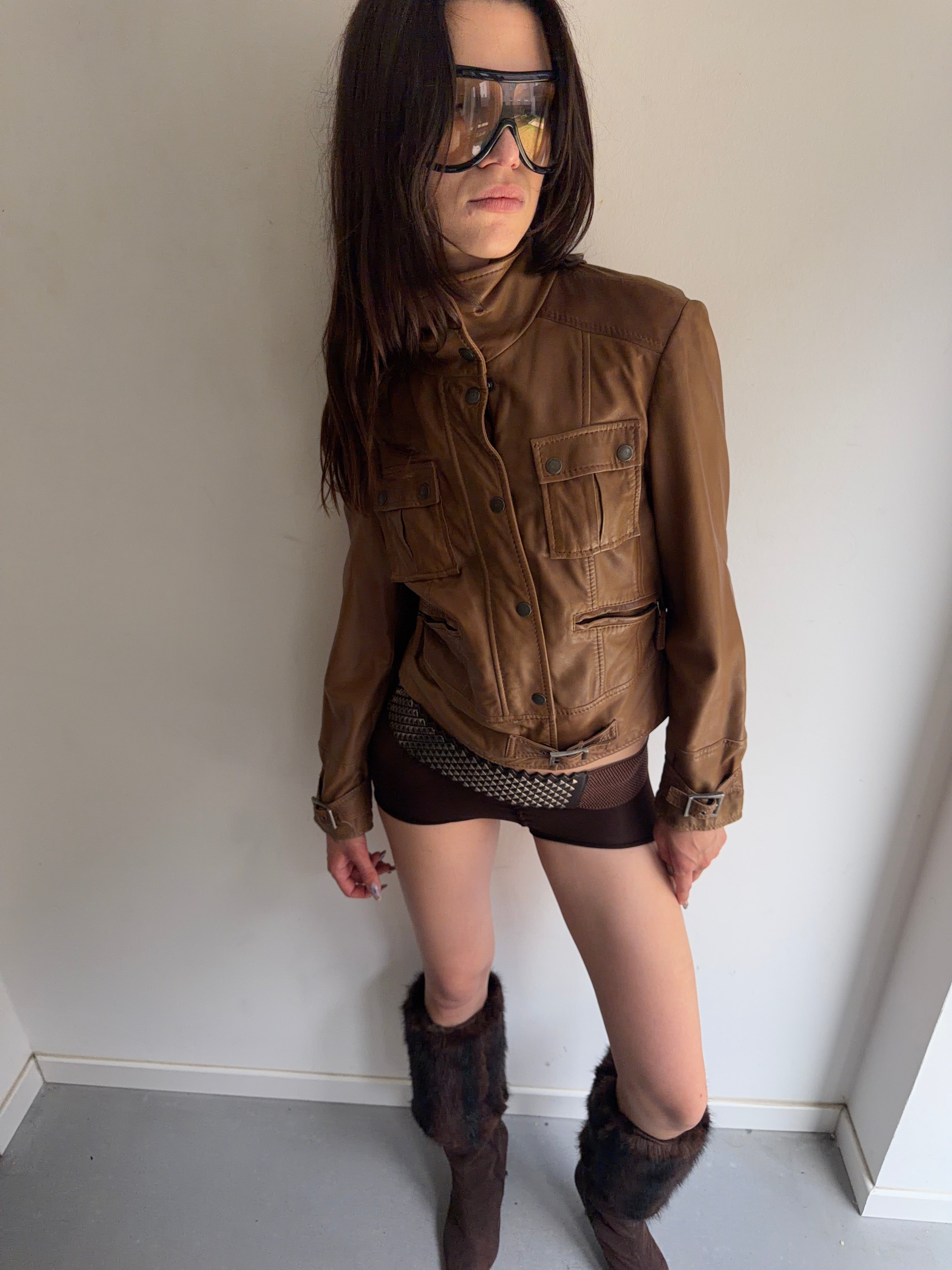 real leather jacket