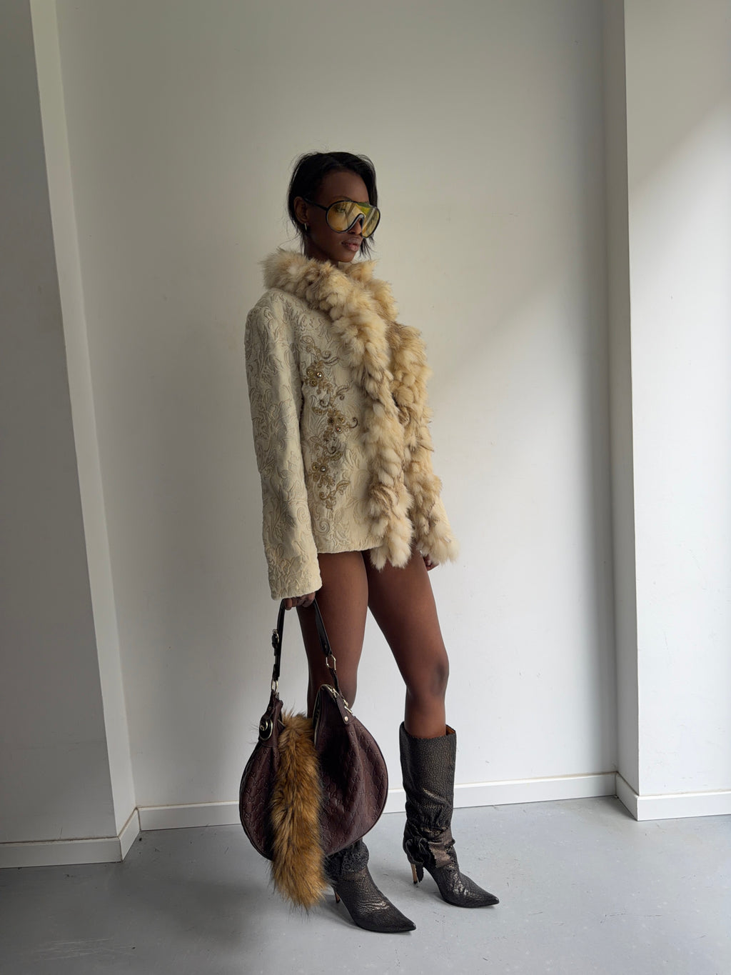 coat with real fur