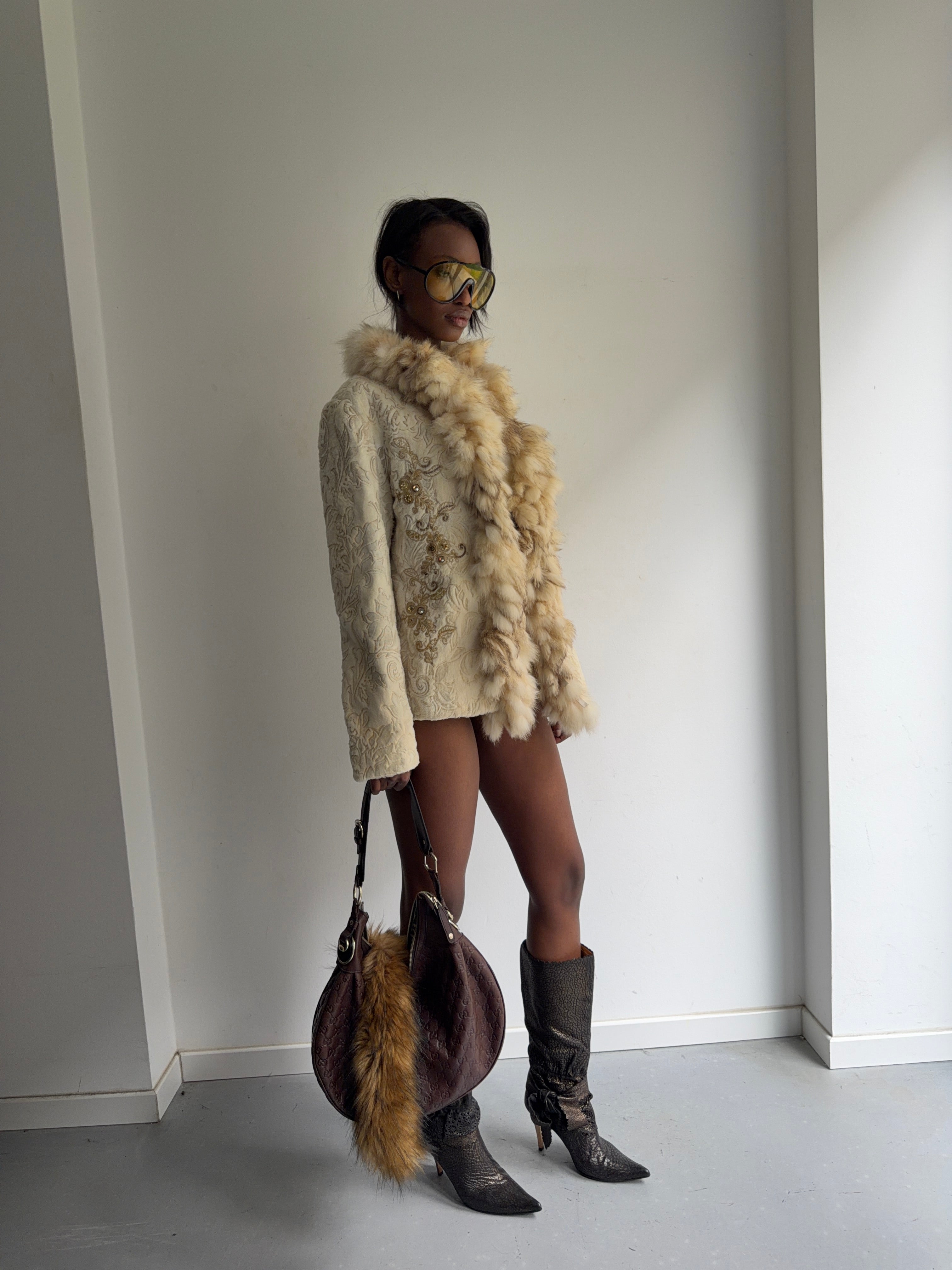 coat with real fur