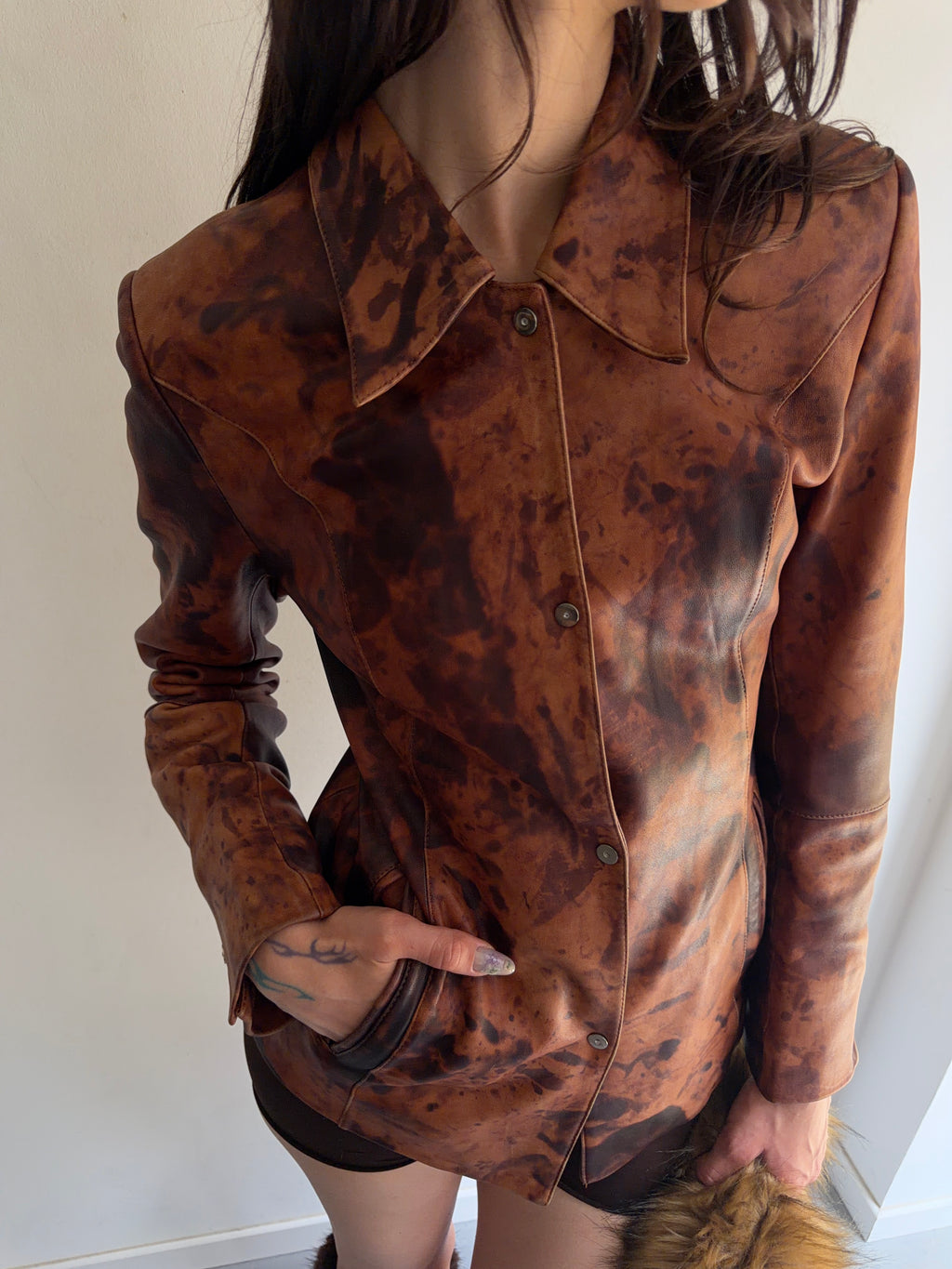 real leather jacket