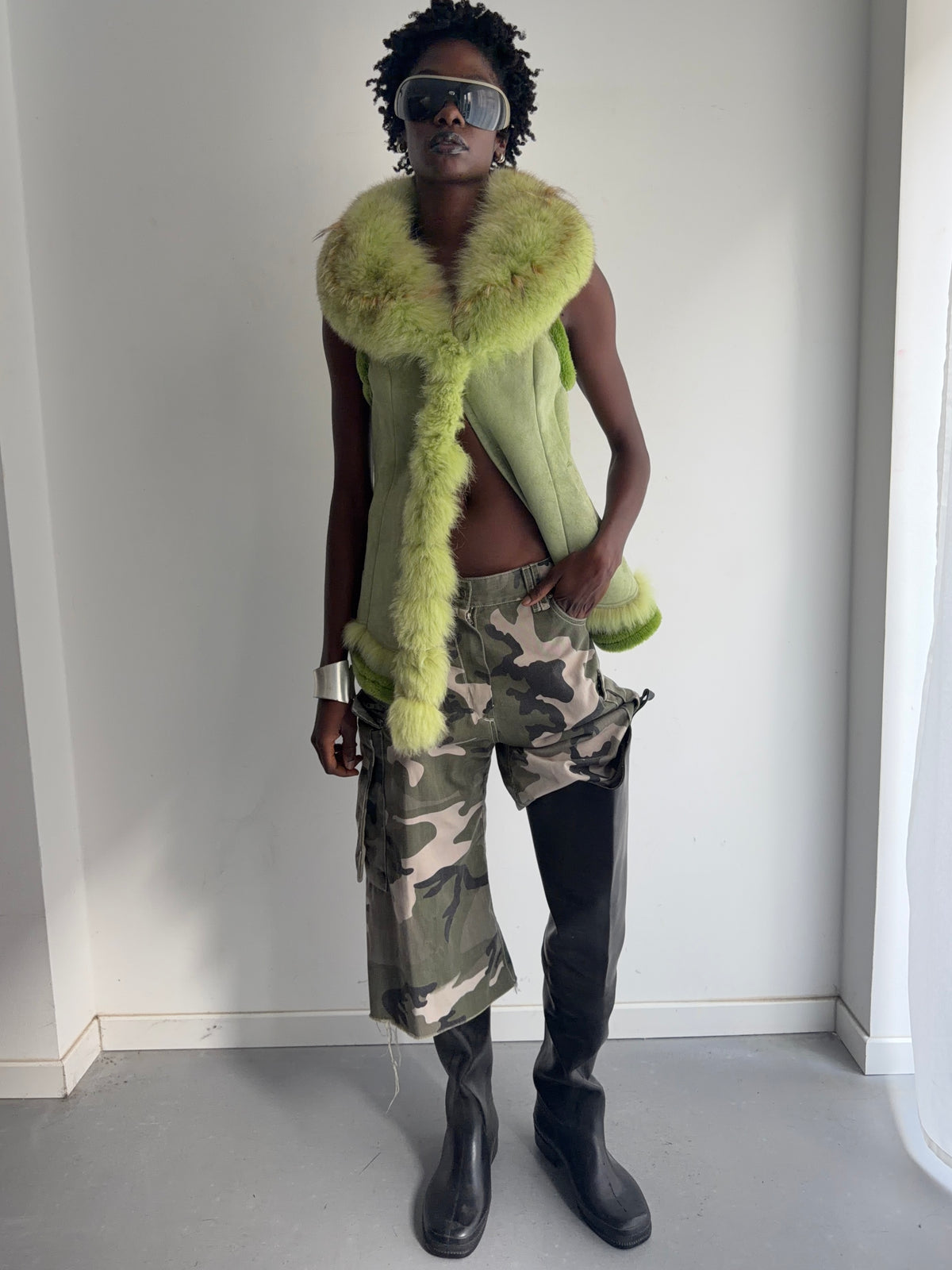 real fur vest