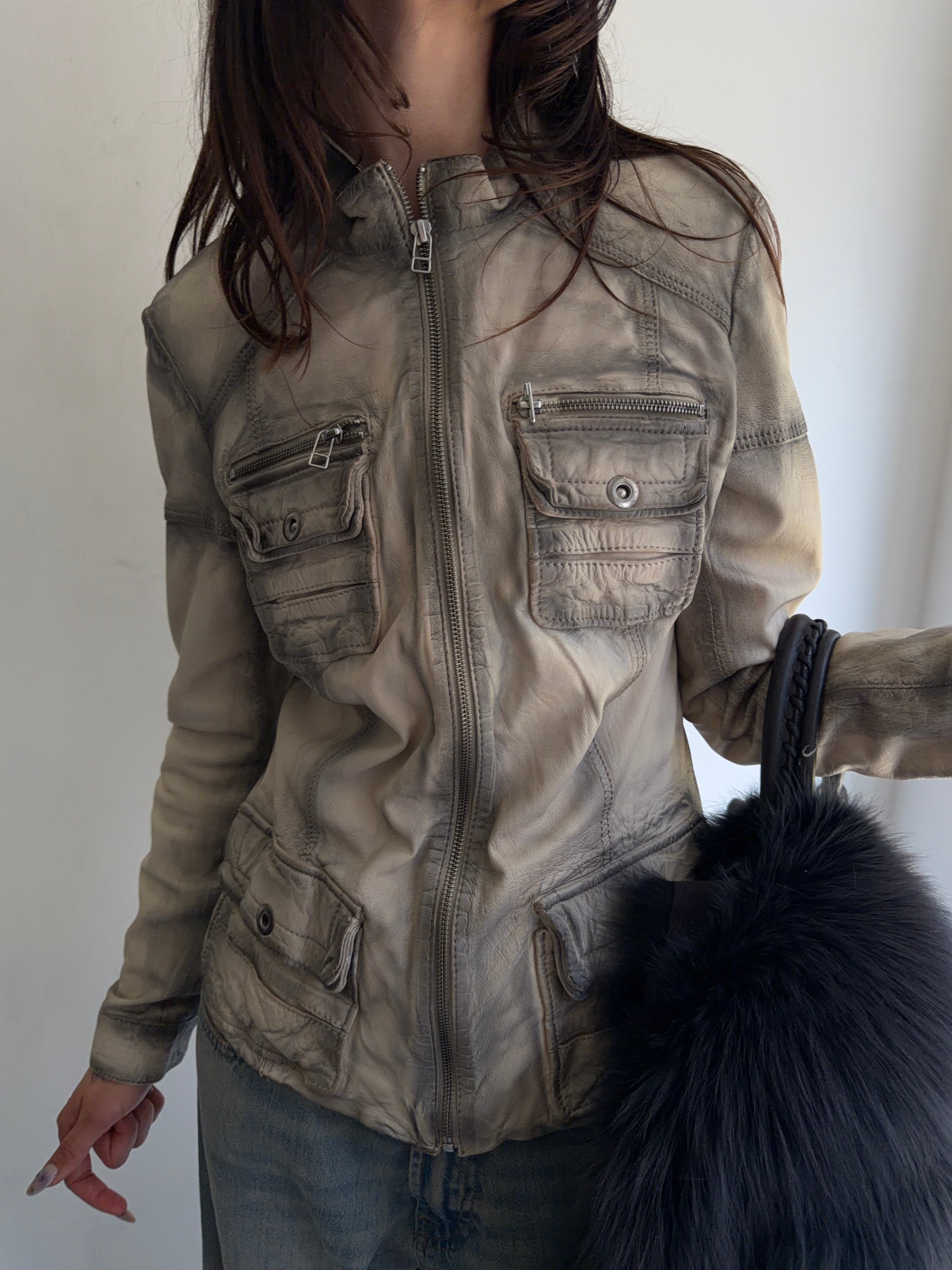 real leather jacket