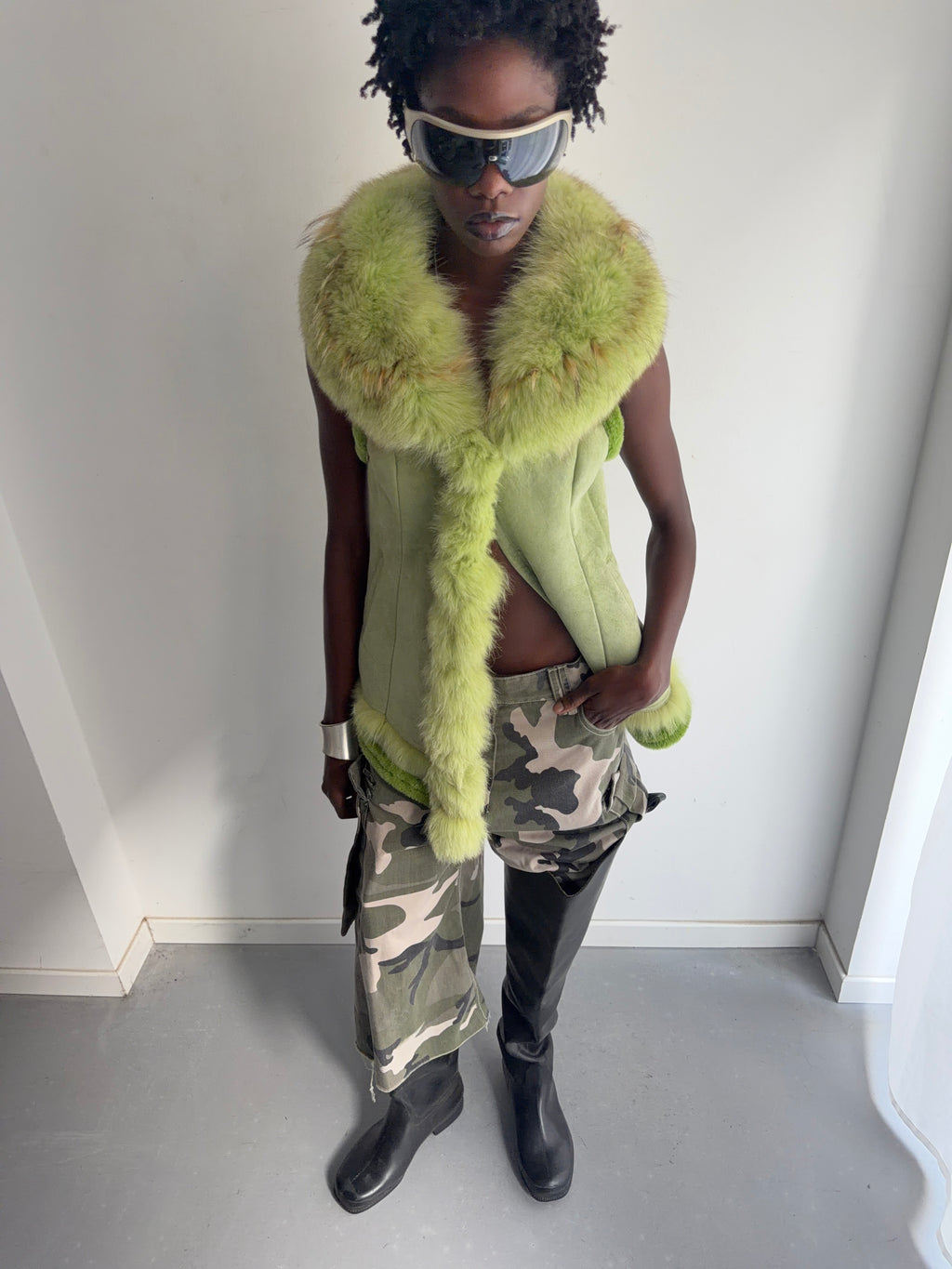 real fur vest
