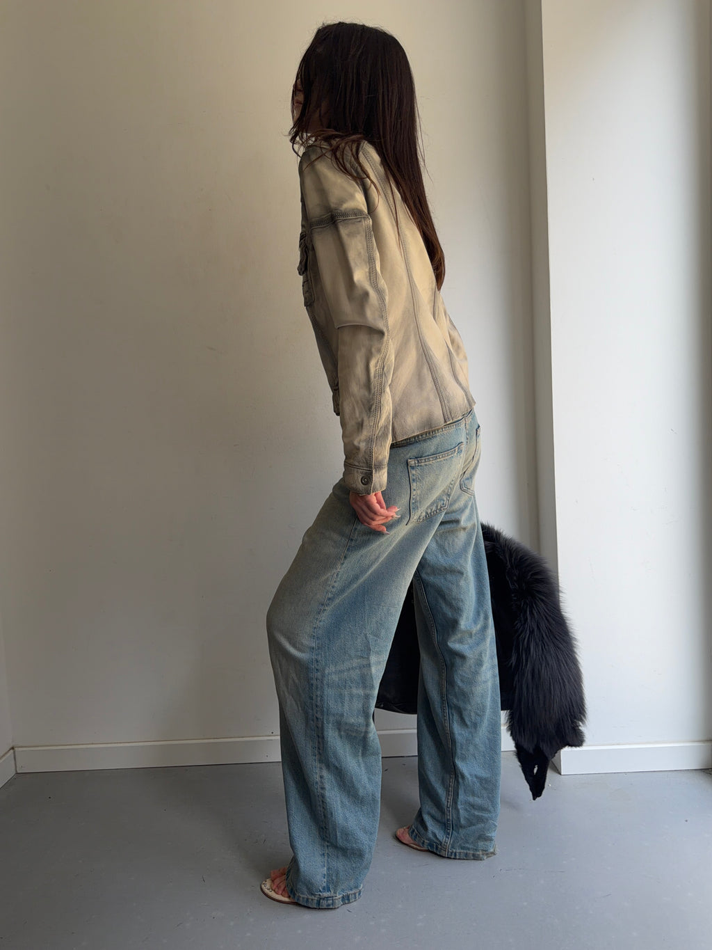 real leather jacket