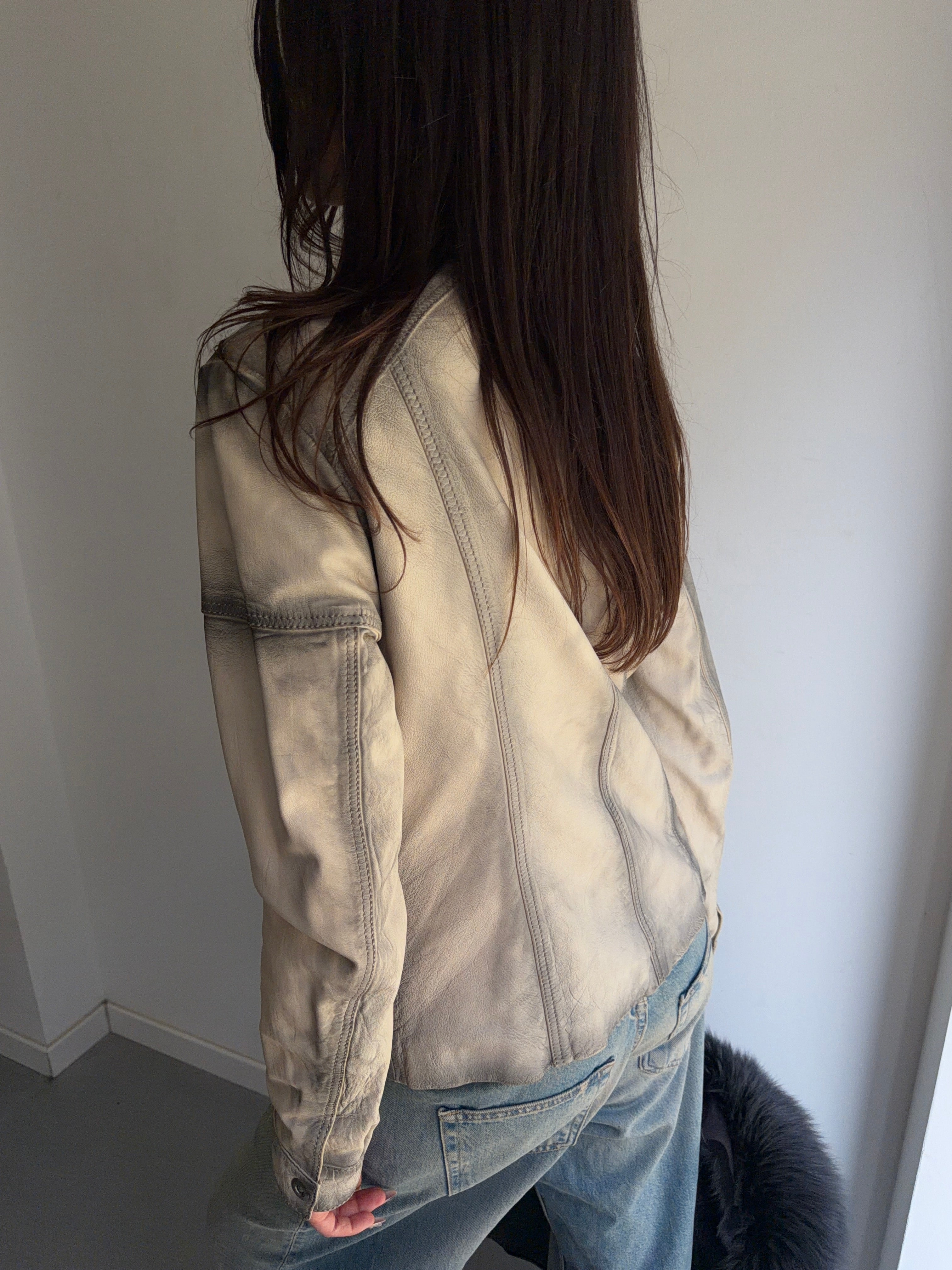 real leather jacket