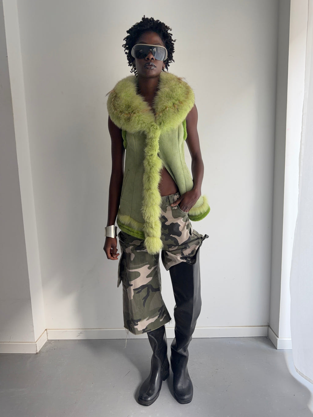 real fur vest