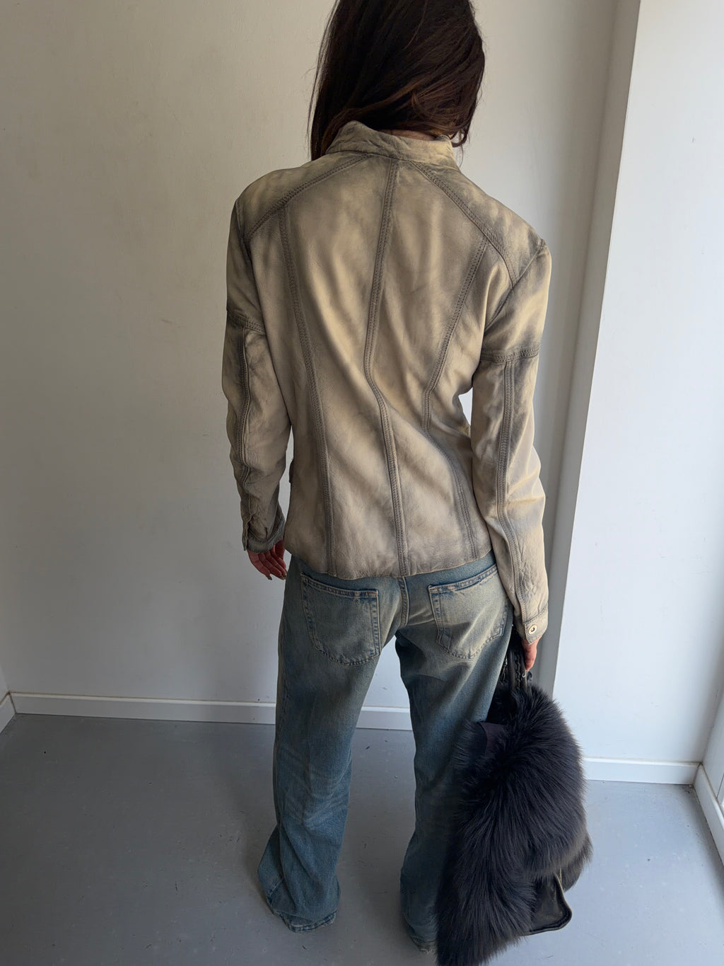 real leather jacket