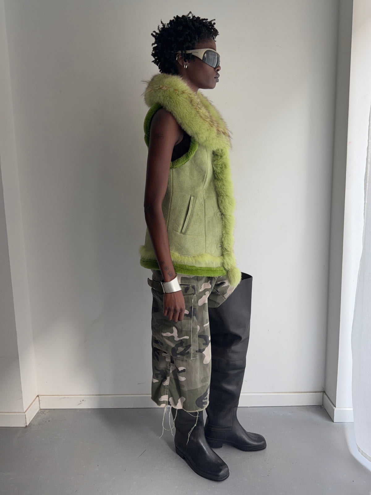 real fur vest