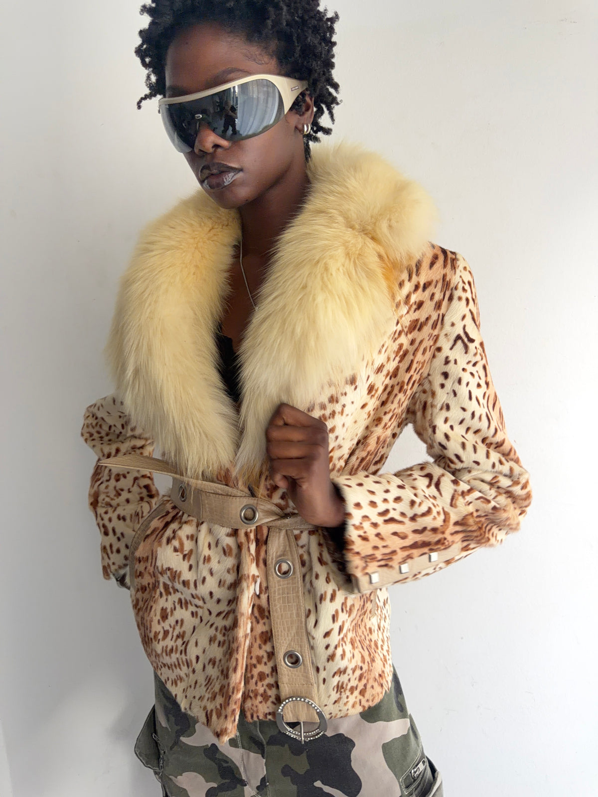 real fur coat