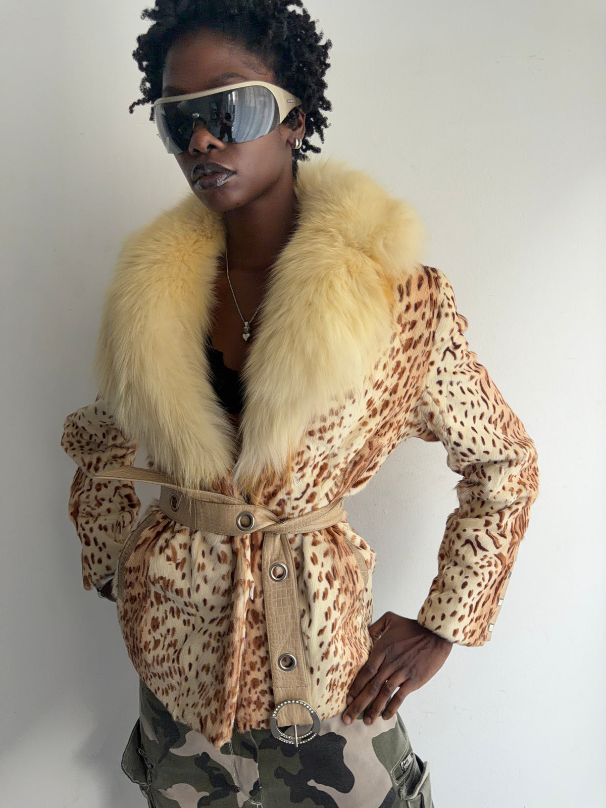 real fur coat