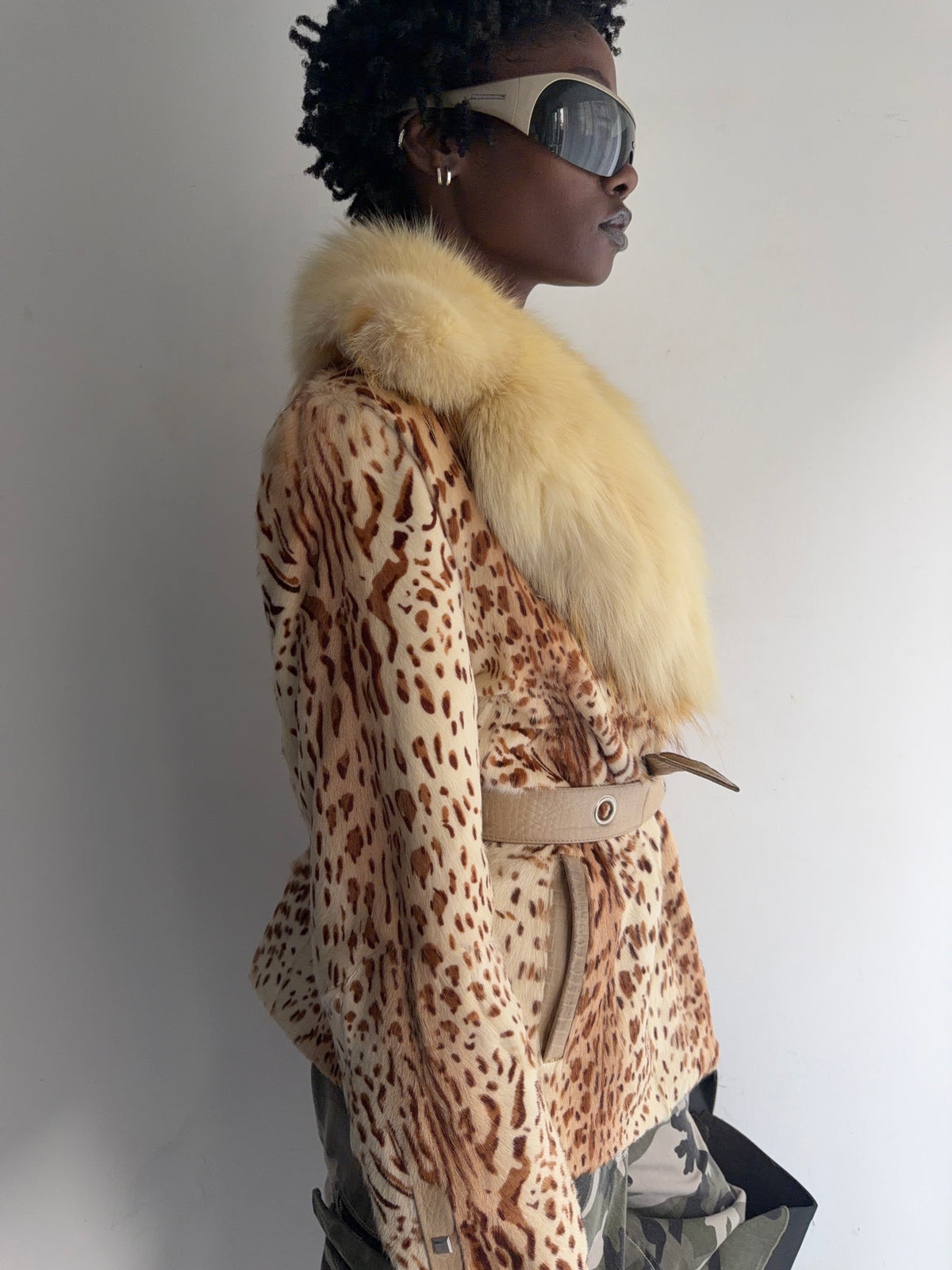 real fur coat