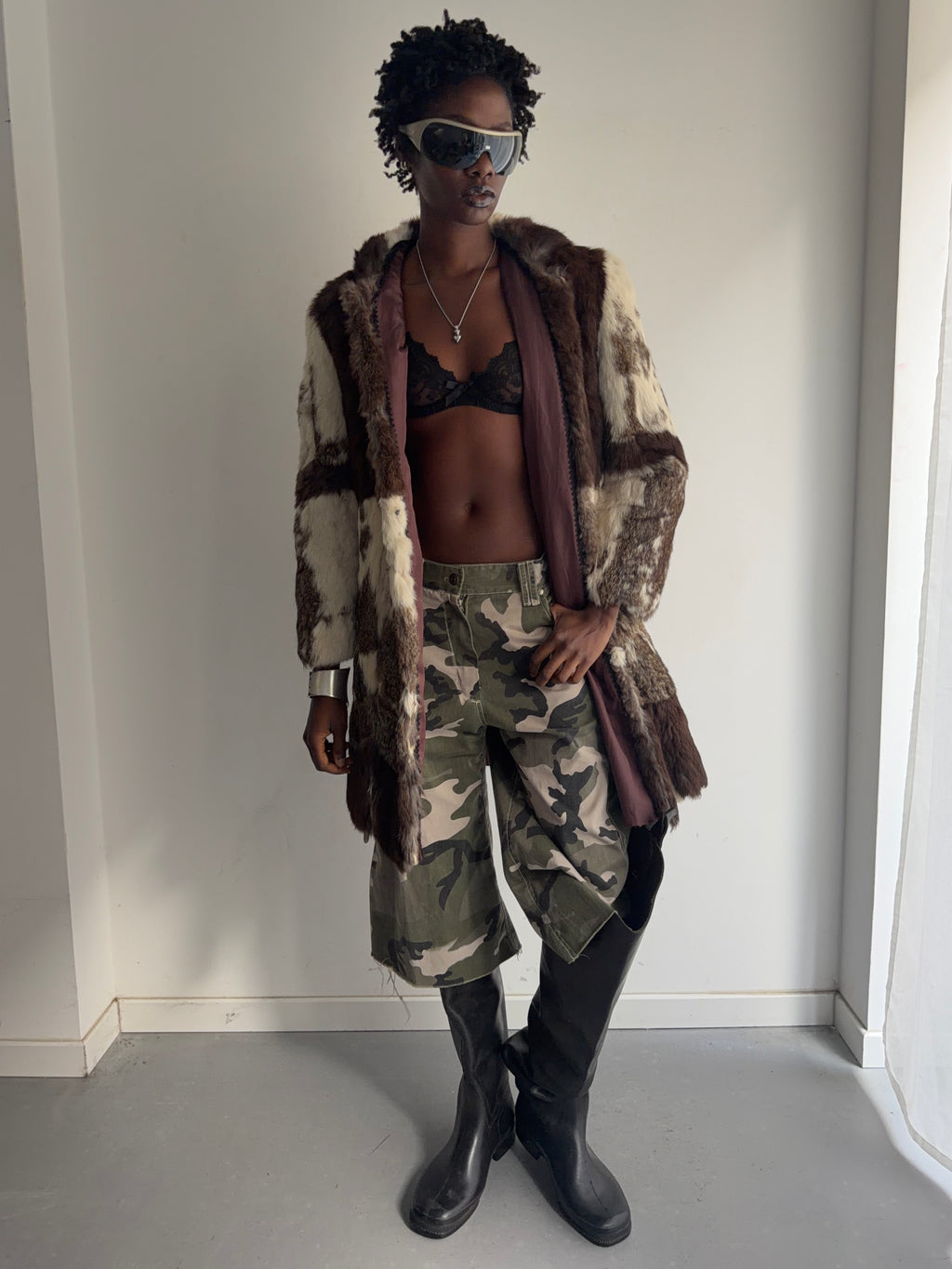 real fur coat