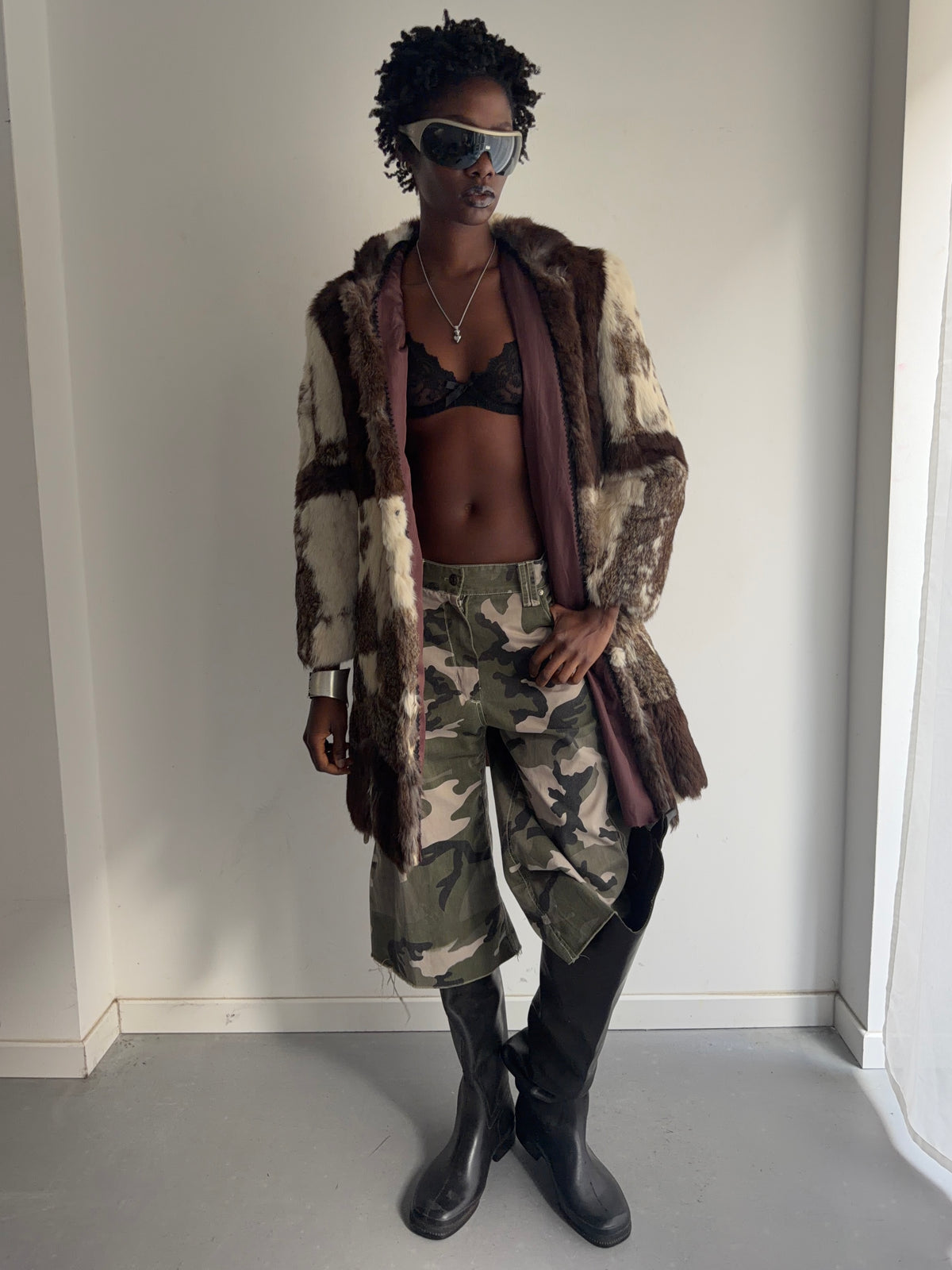 real fur coat