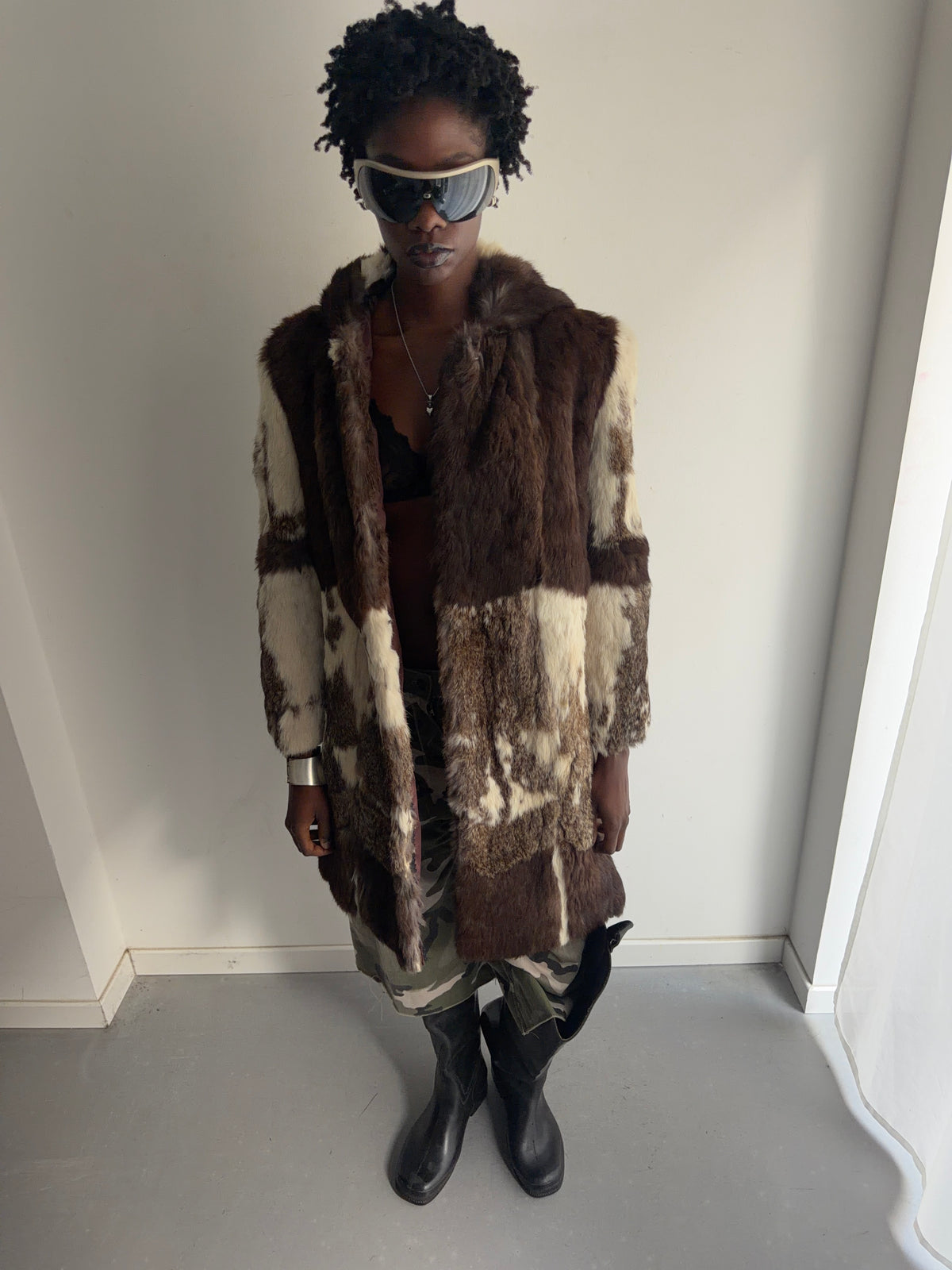 real fur coat