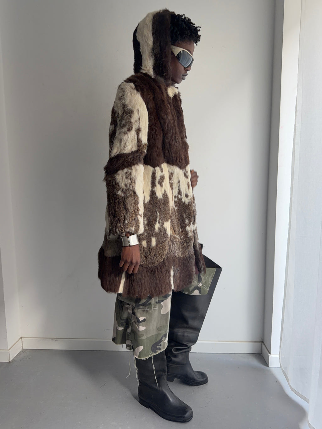 real fur coat
