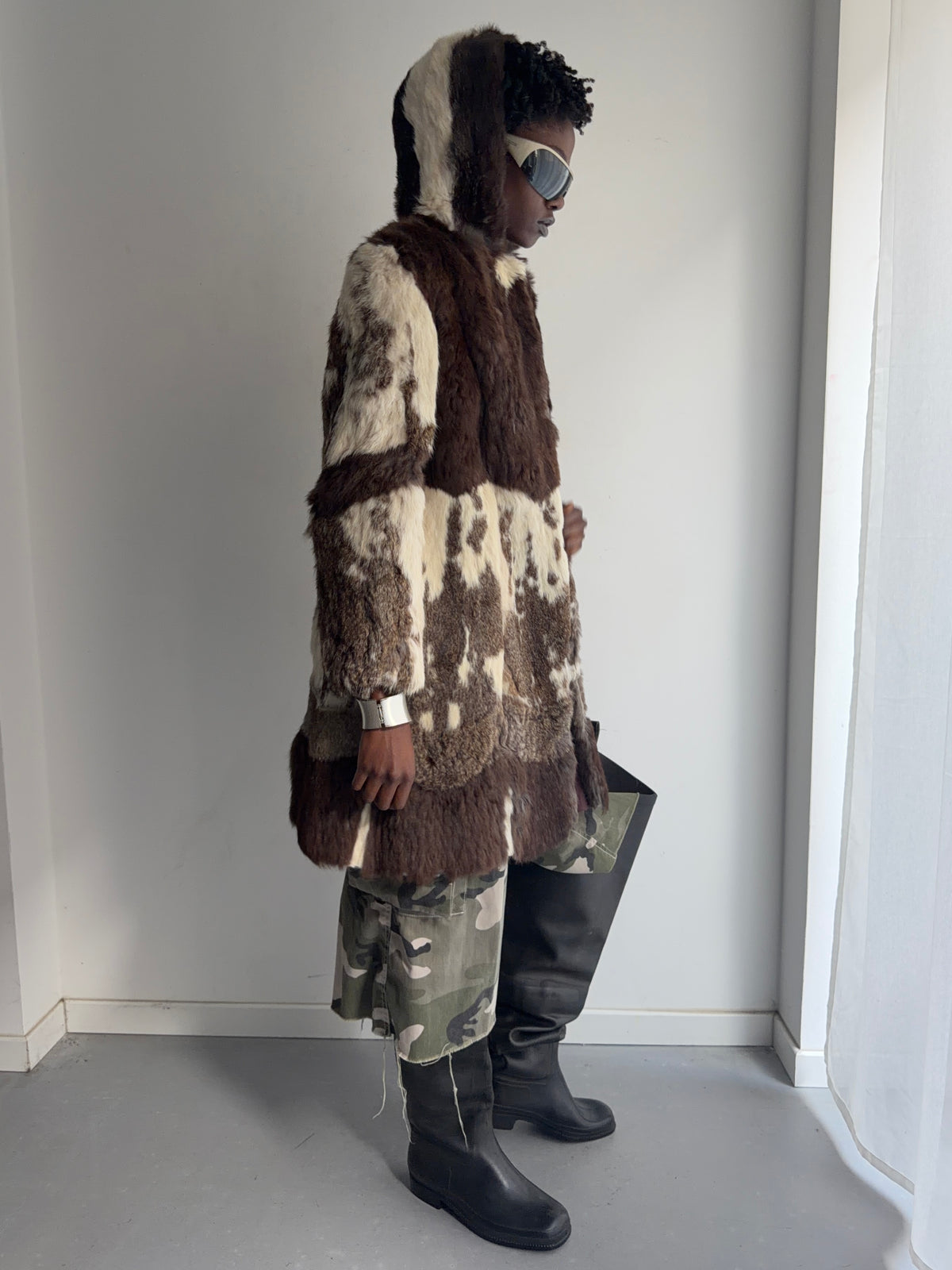 real fur coat