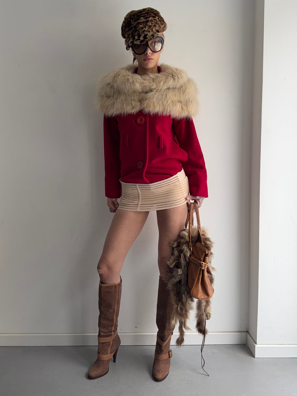 jacket with real fur