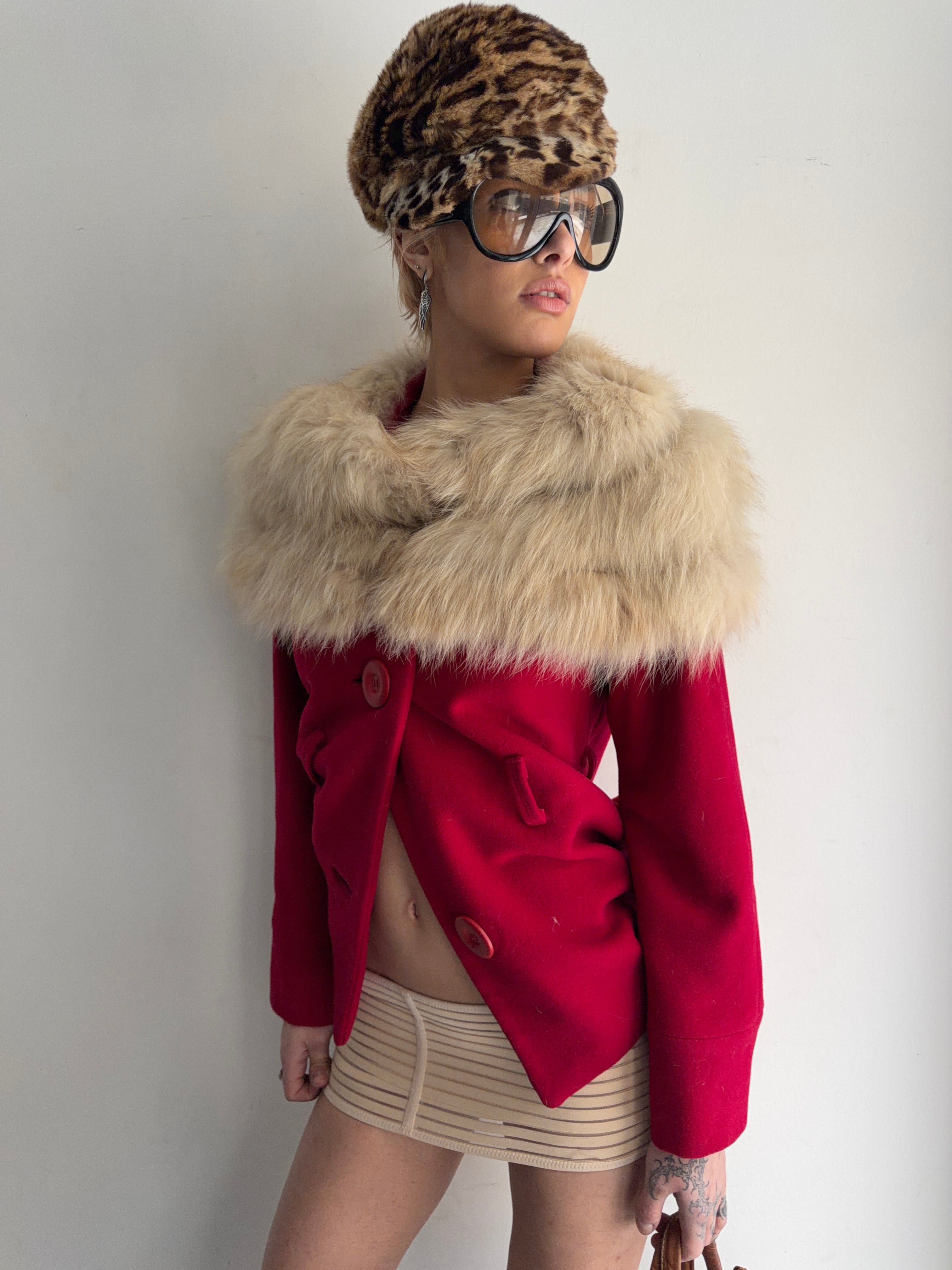 jacket with real fur