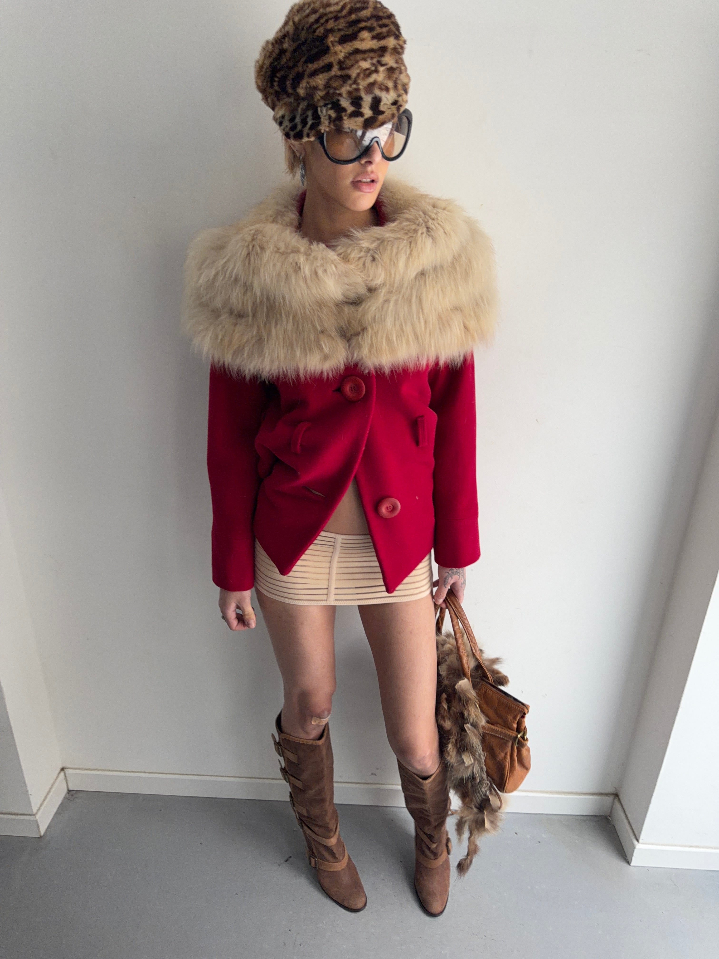 jacket with real fur