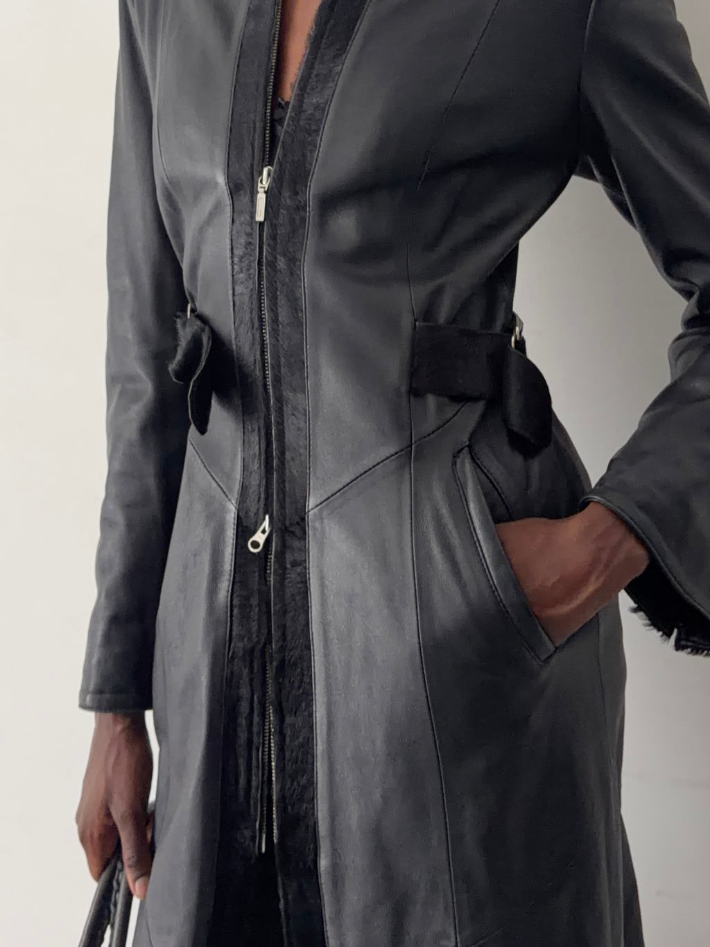 real leather coat (s)