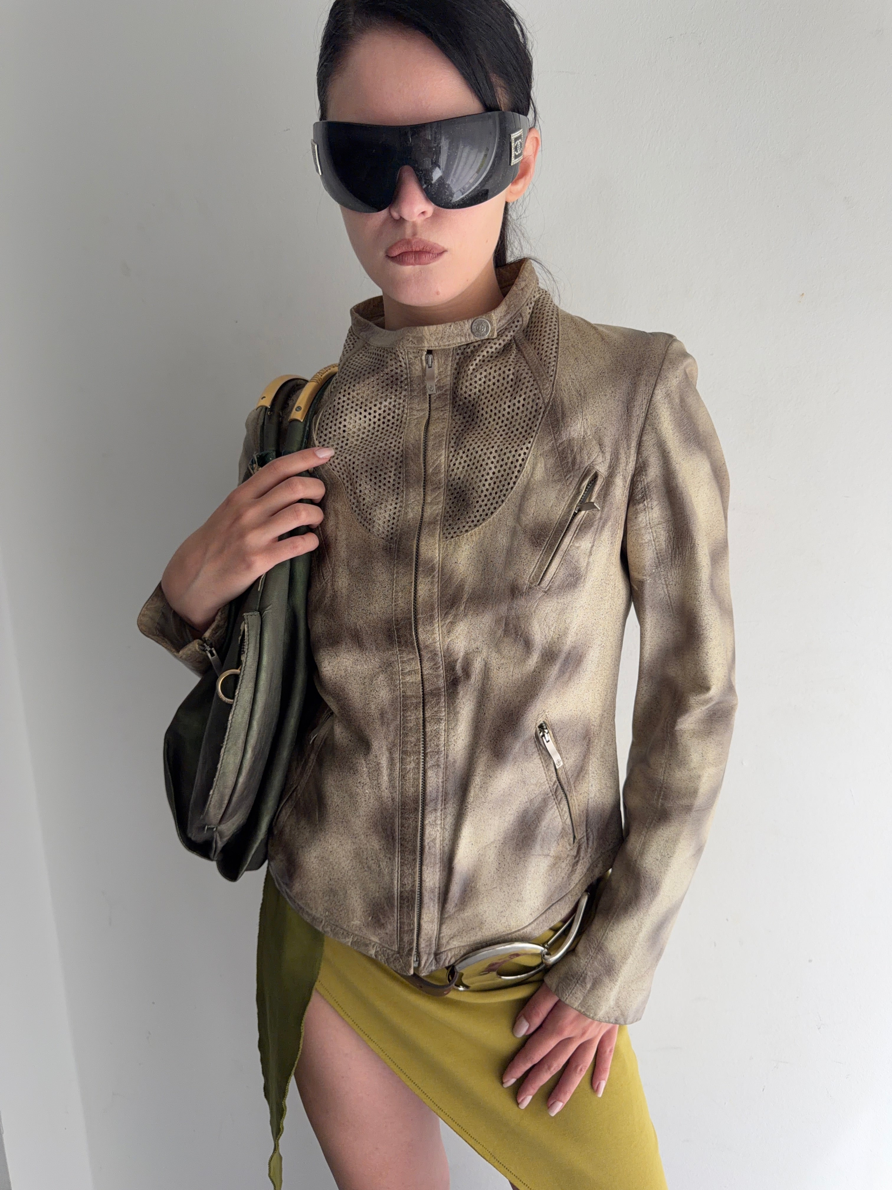 real leather jacket