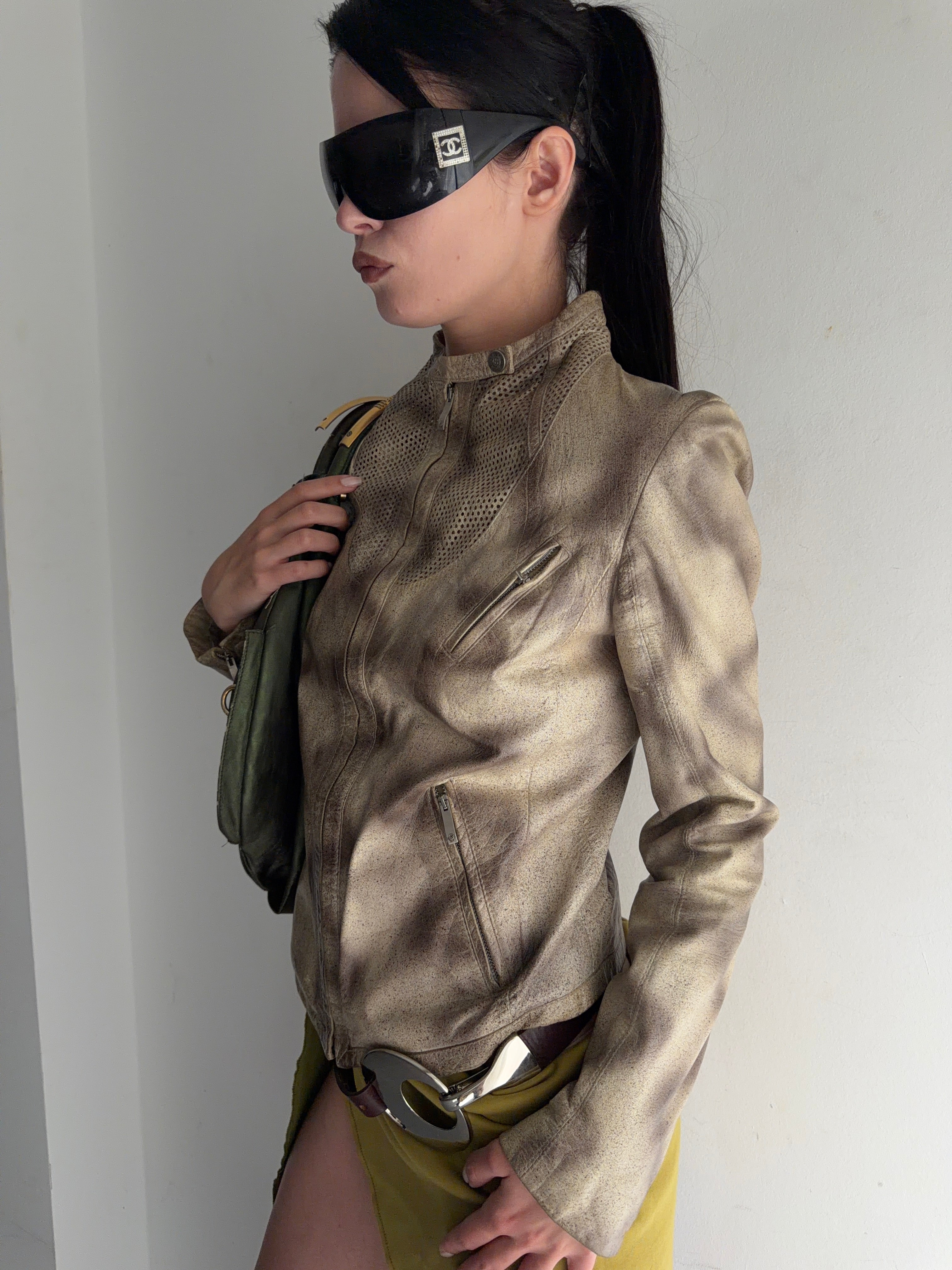 real leather jacket