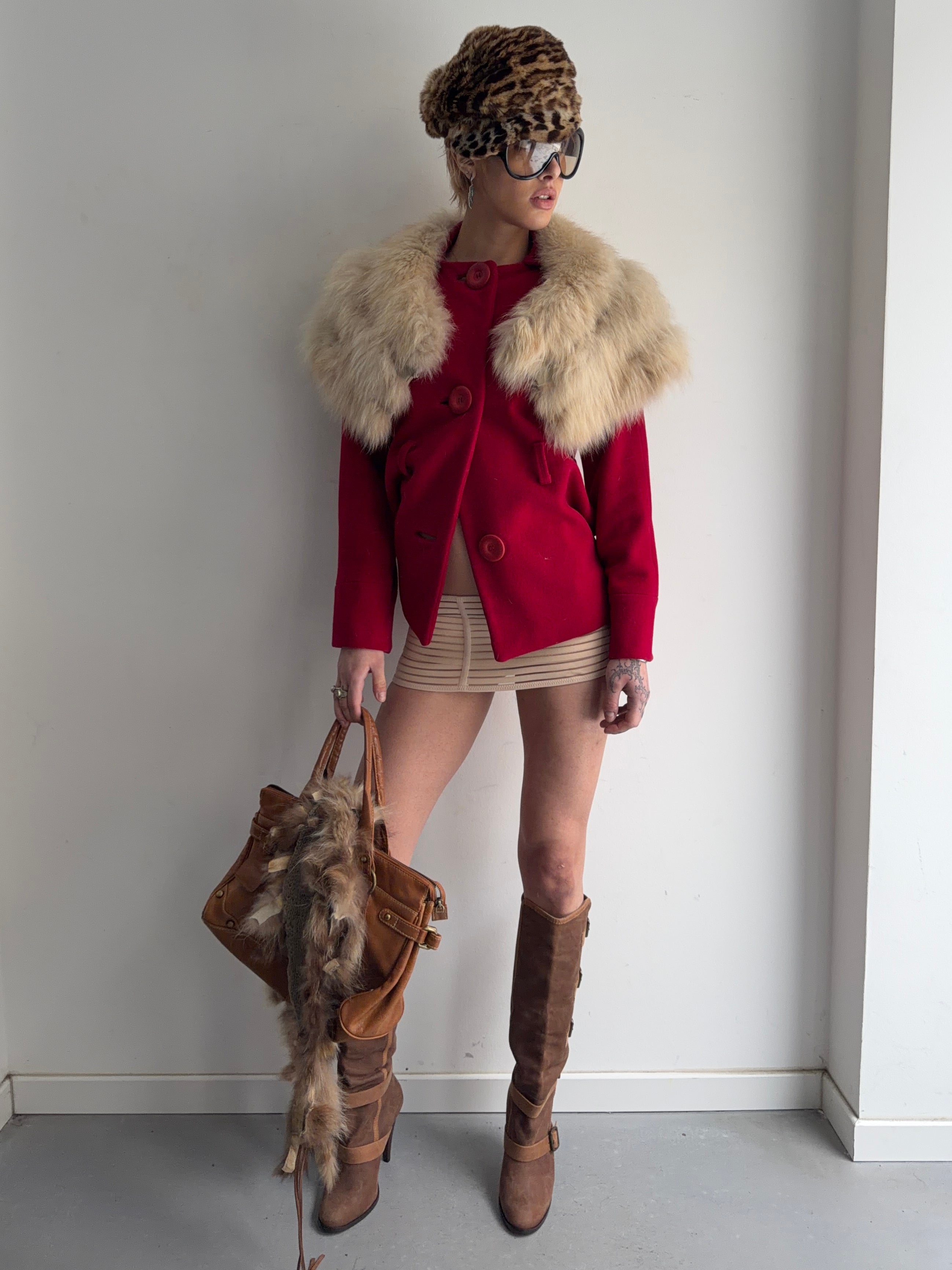 jacket with real fur