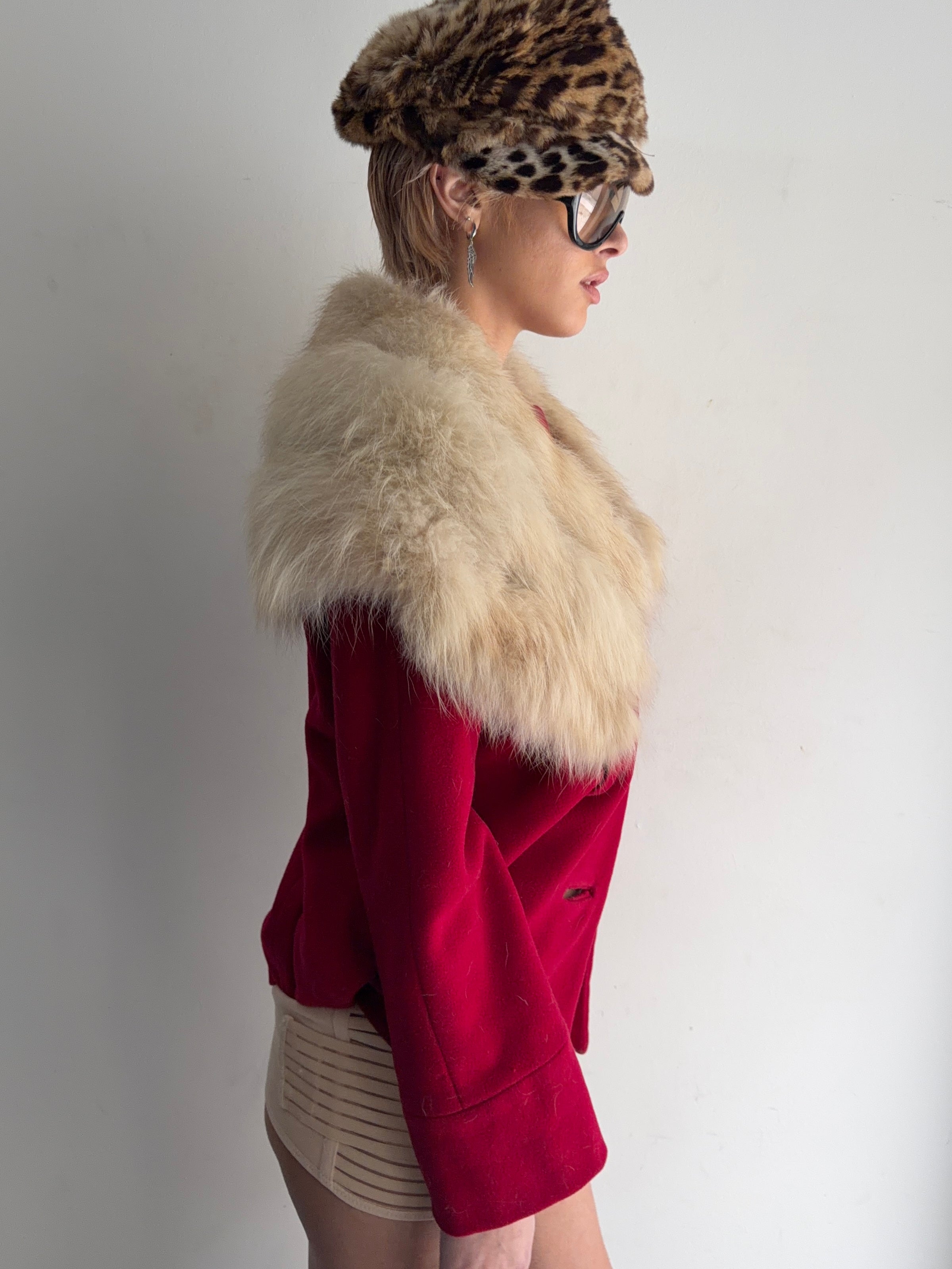 jacket with real fur