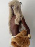 real fur vest top