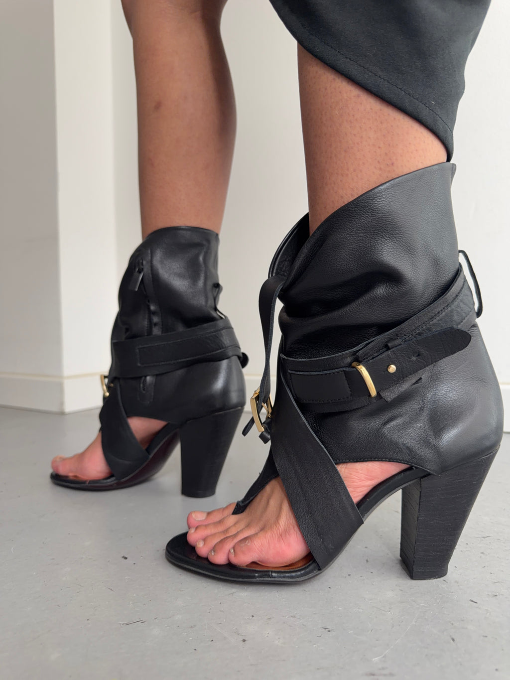 heels 40 size real leather