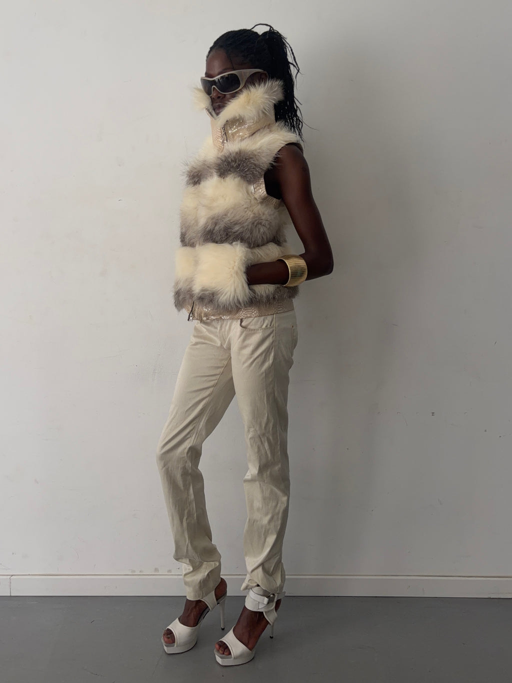 real fur vest (s)