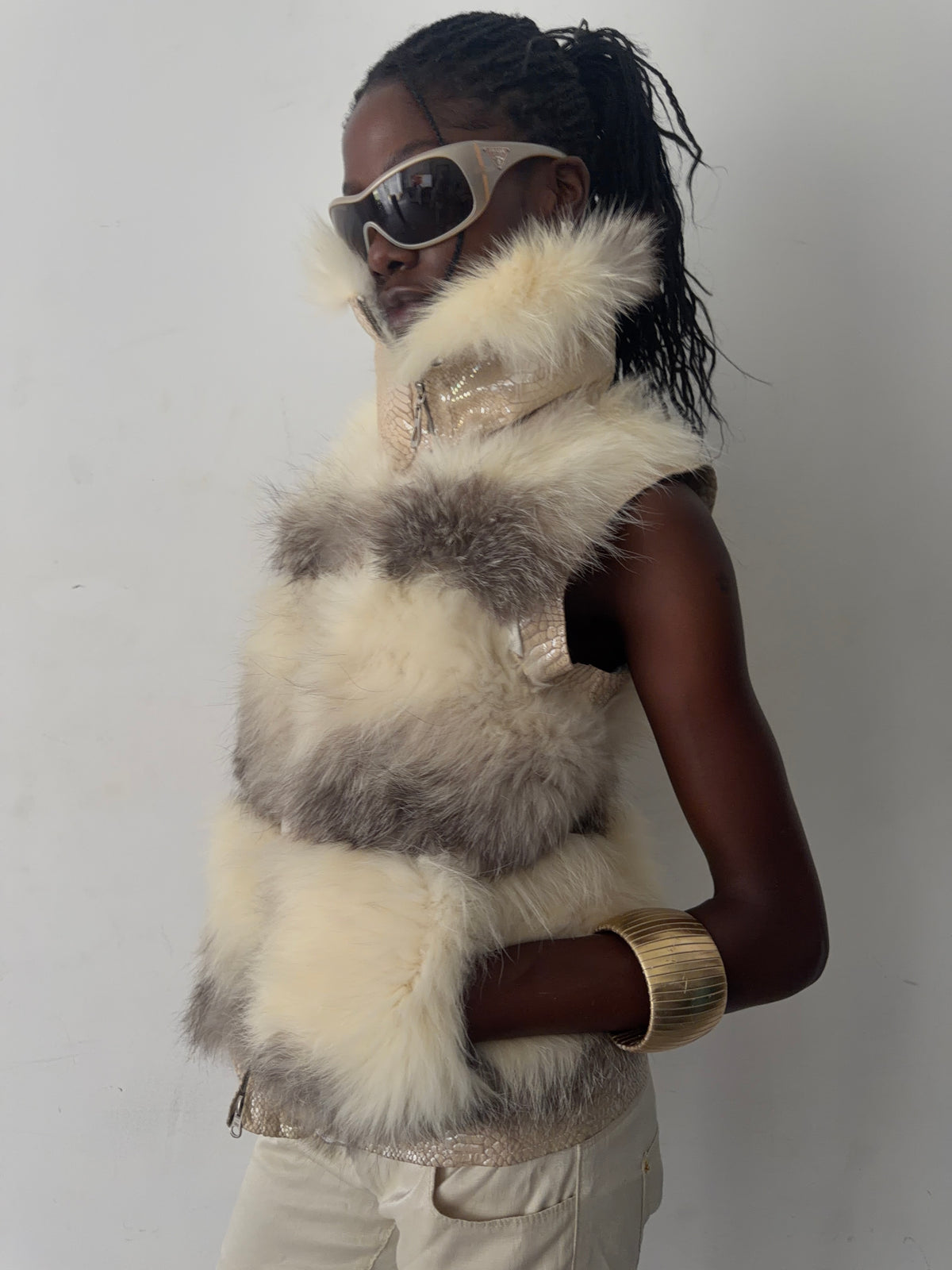 real fur vest (s)