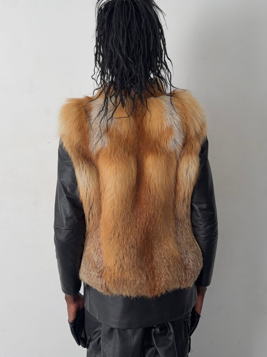 real leather fur jacket