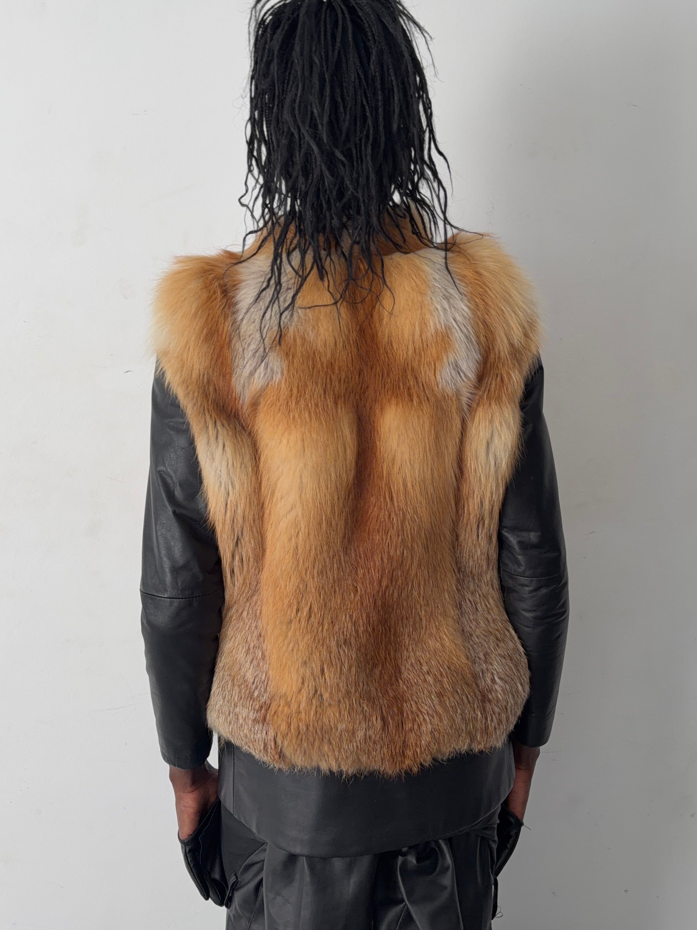 real leather fur jacket