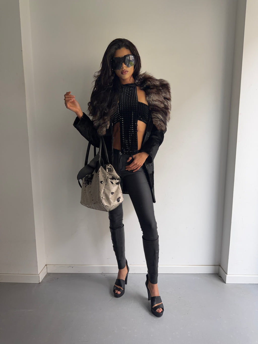 real fur coat