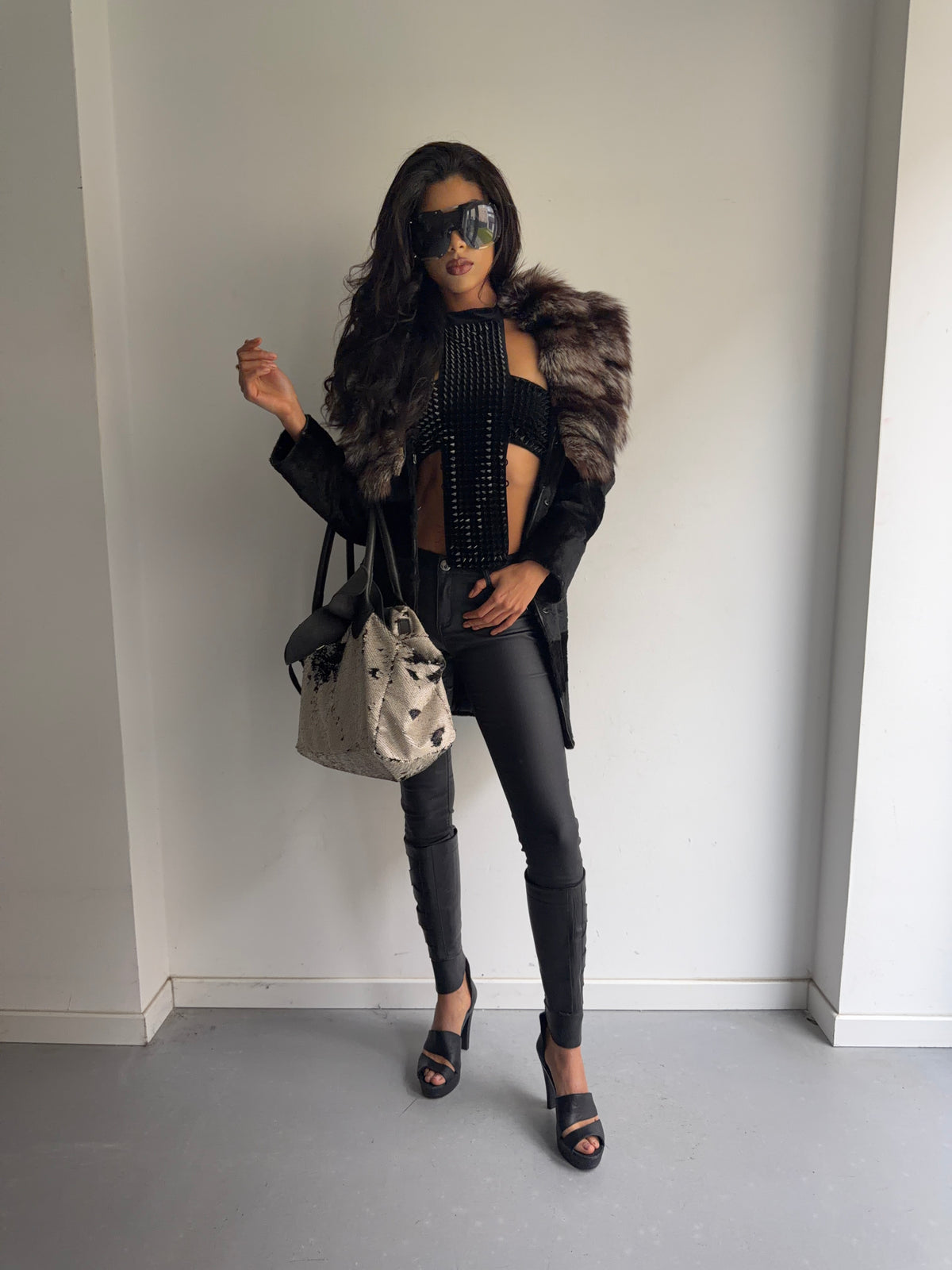 real fur coat