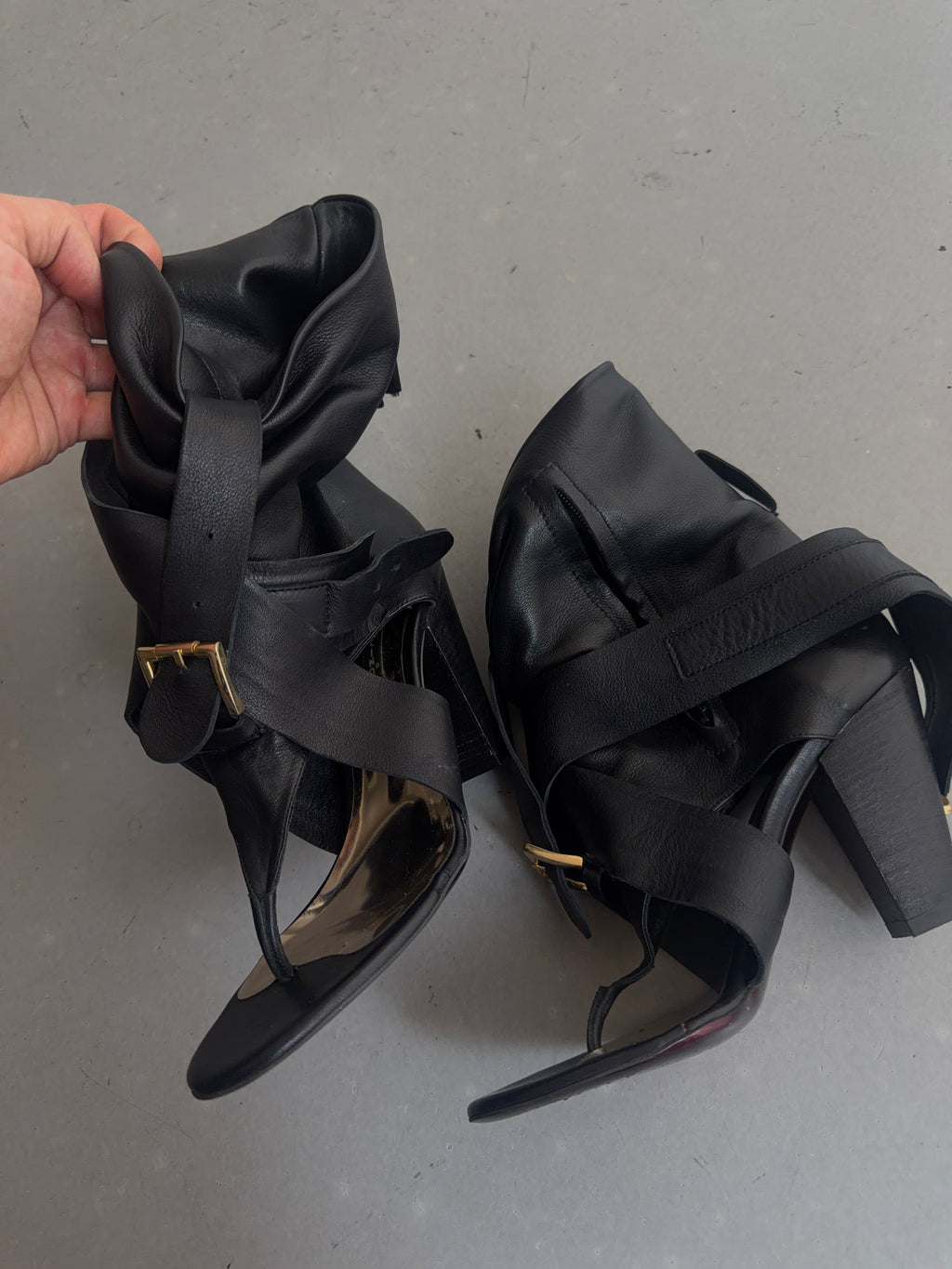 heels 40 size real leather