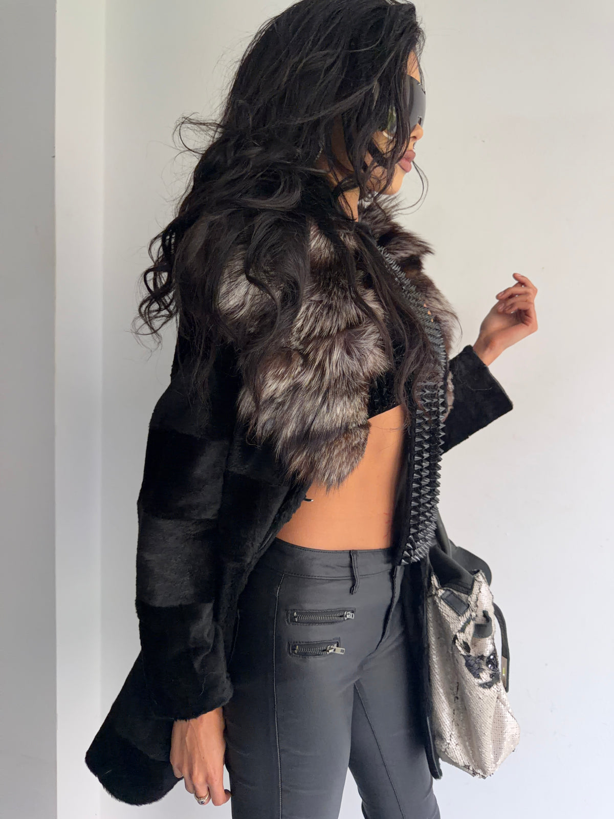 real fur coat