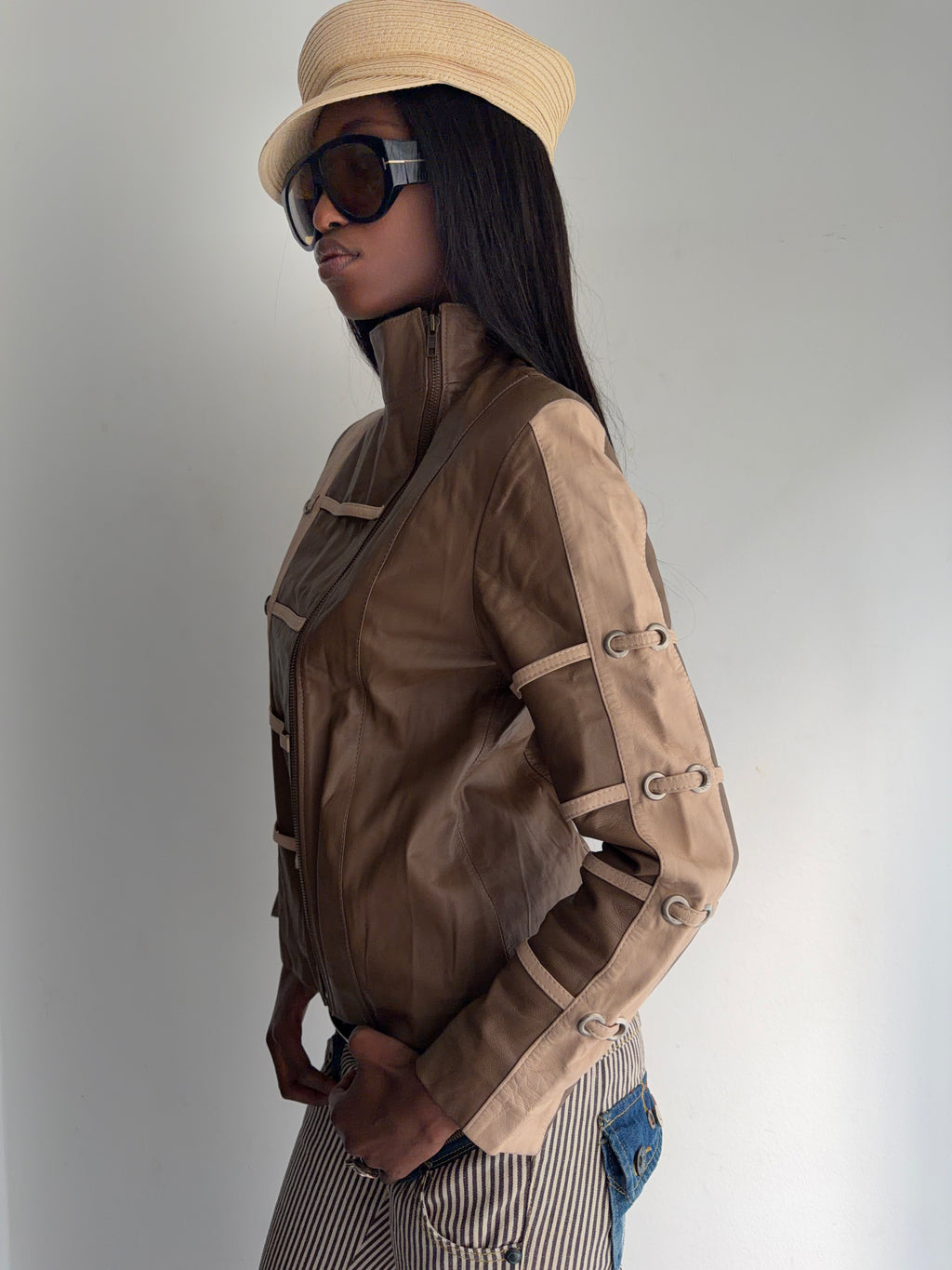 real leather jacket
