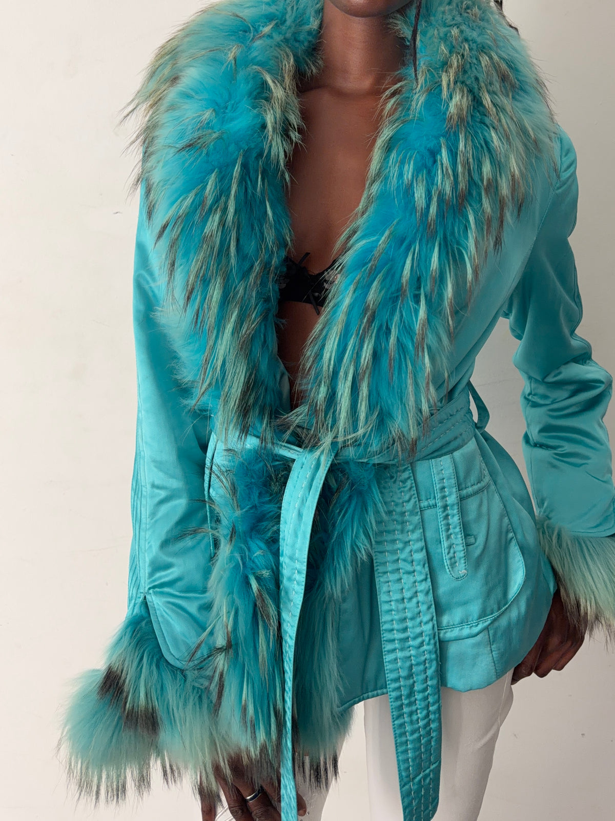 real fur coat