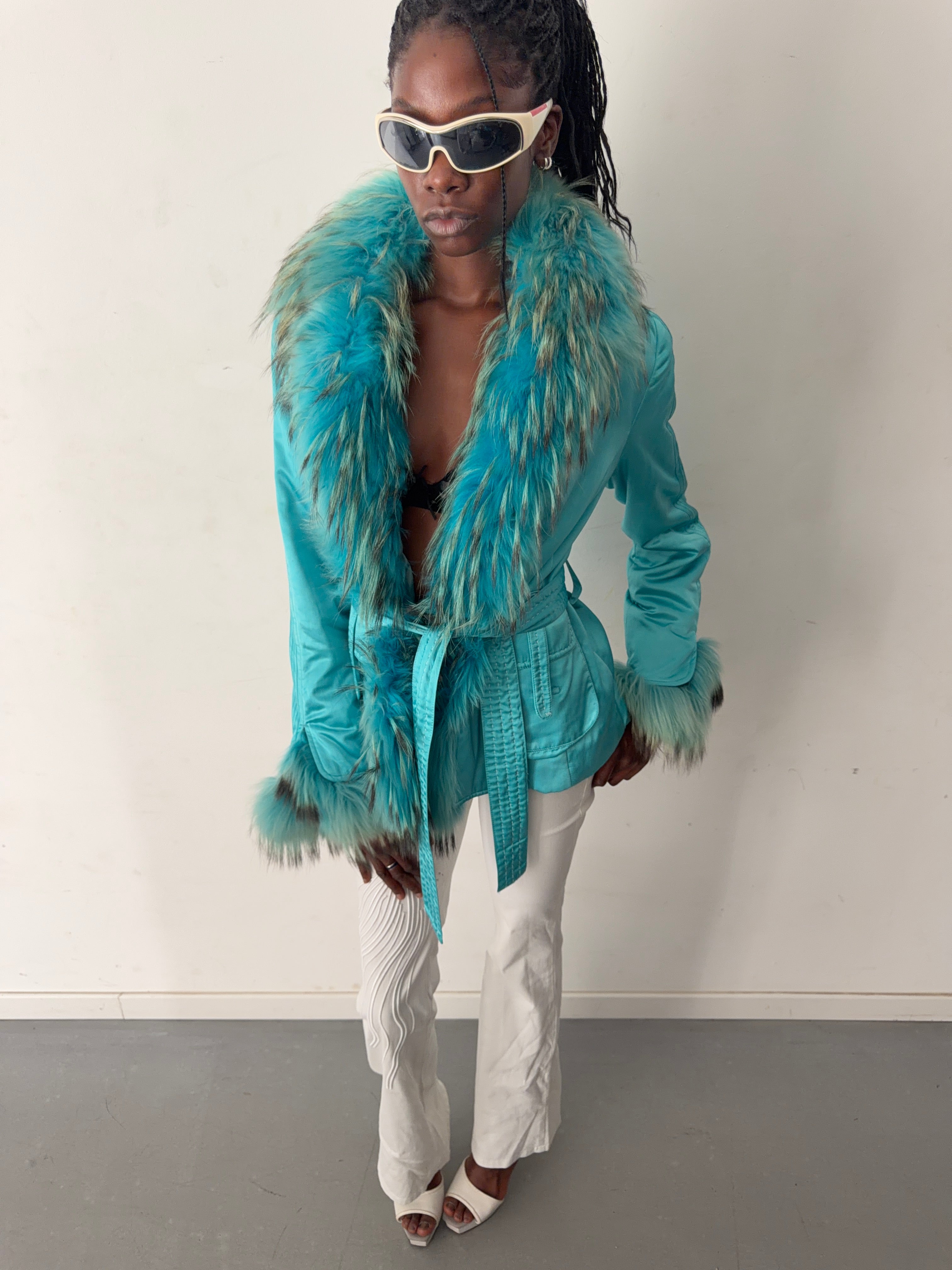 real fur coat