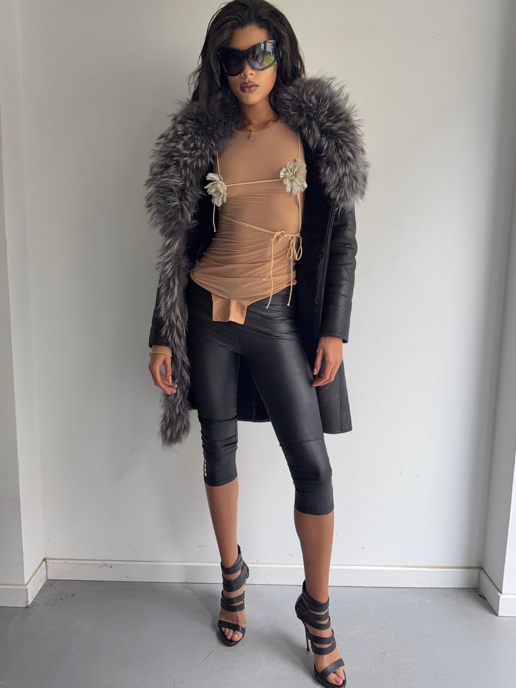 real fur coat