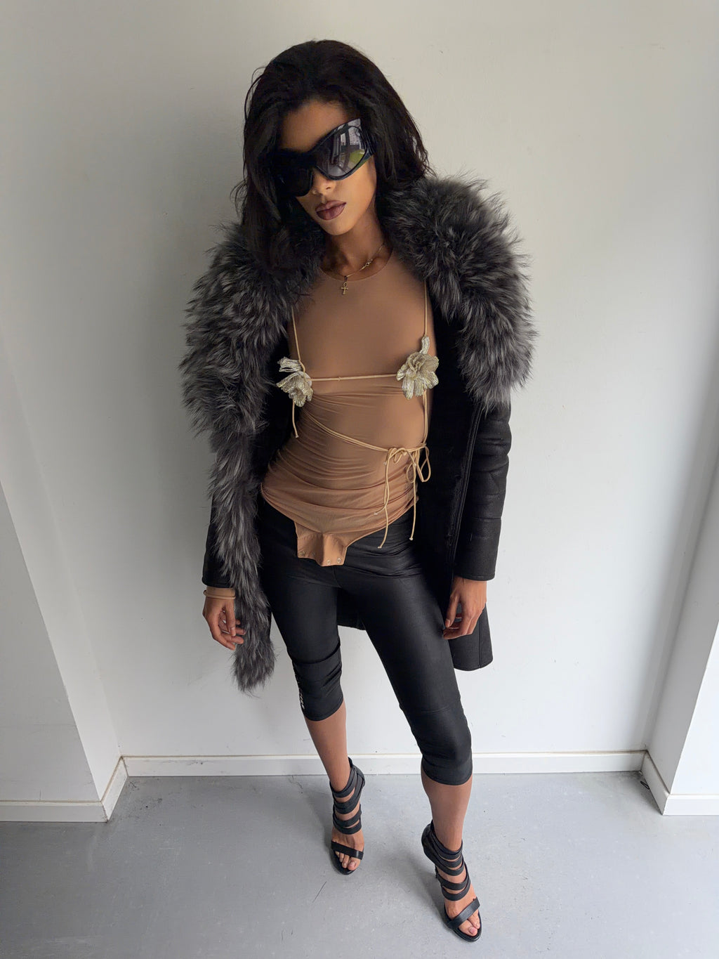 real fur coat