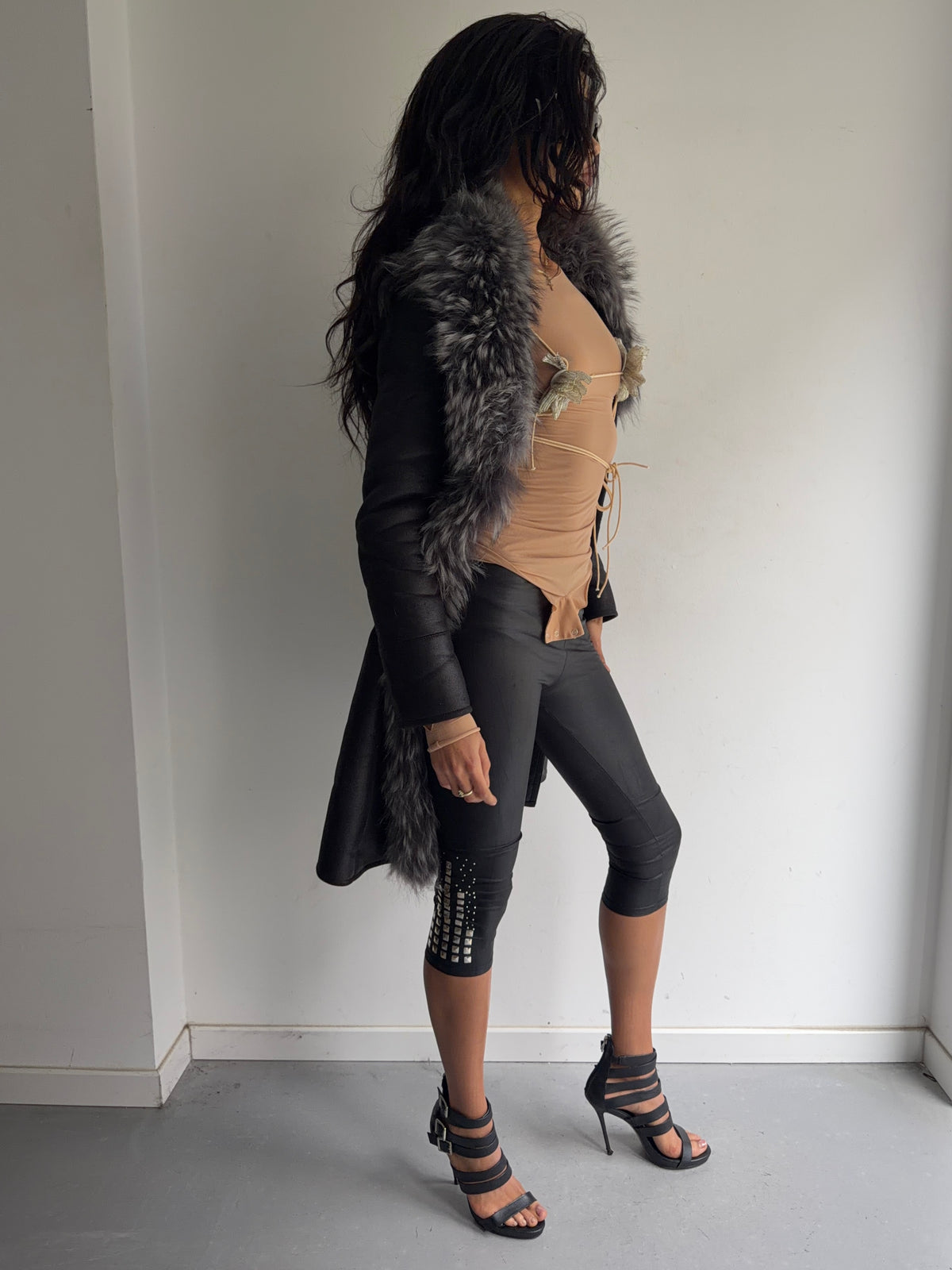 real fur coat