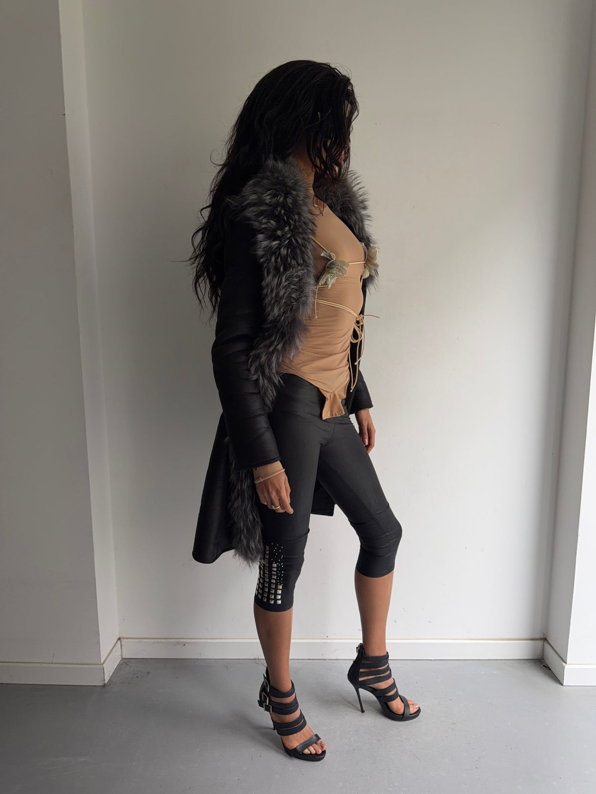 real fur coat