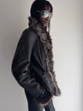 real leather jacket with real fur