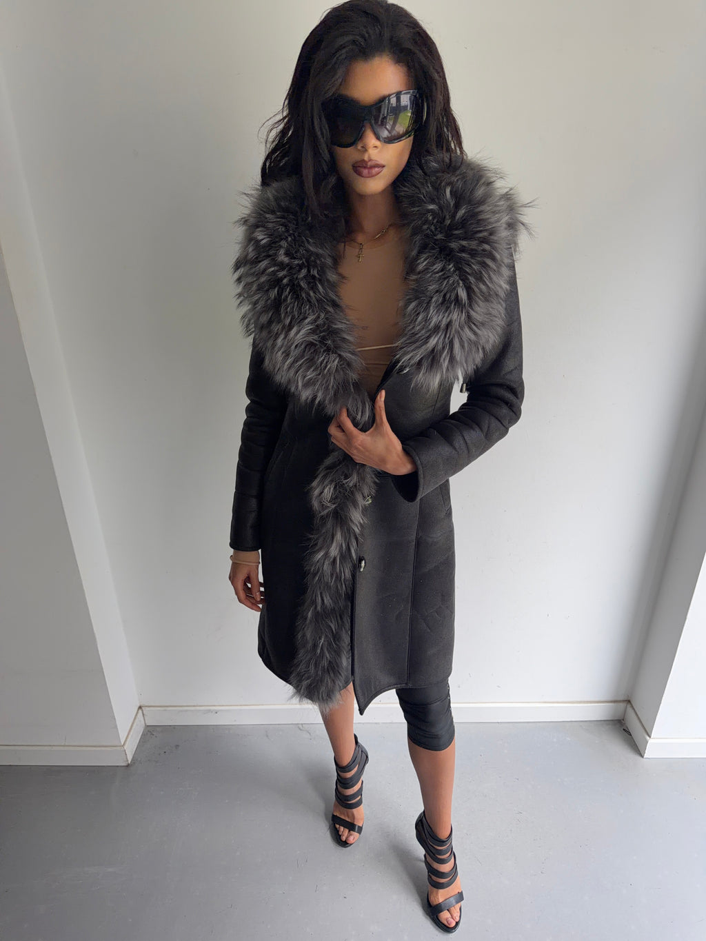 real fur coat