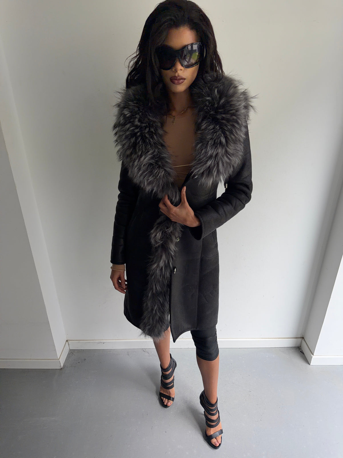 real fur coat
