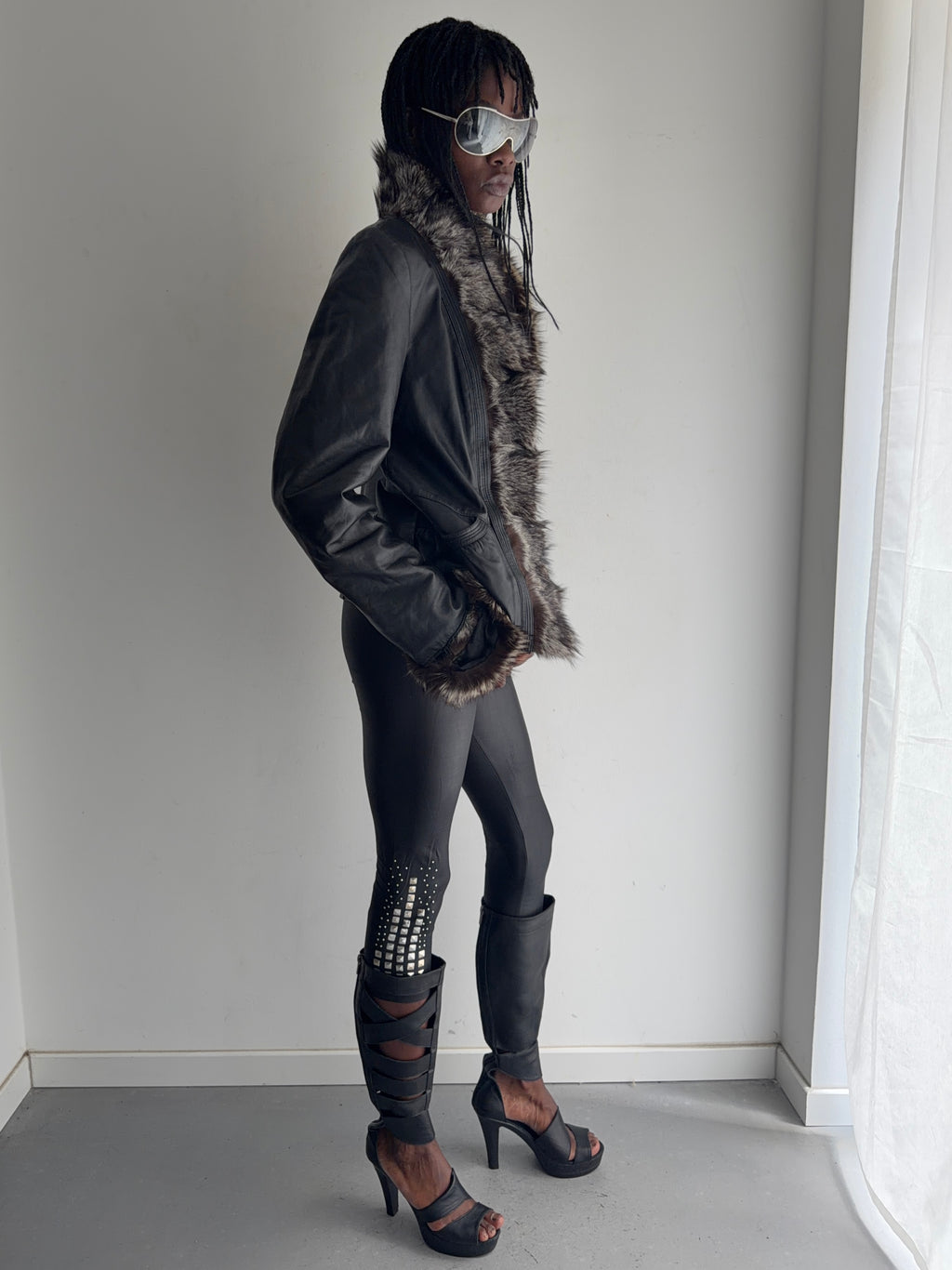real leather jacket with real fur